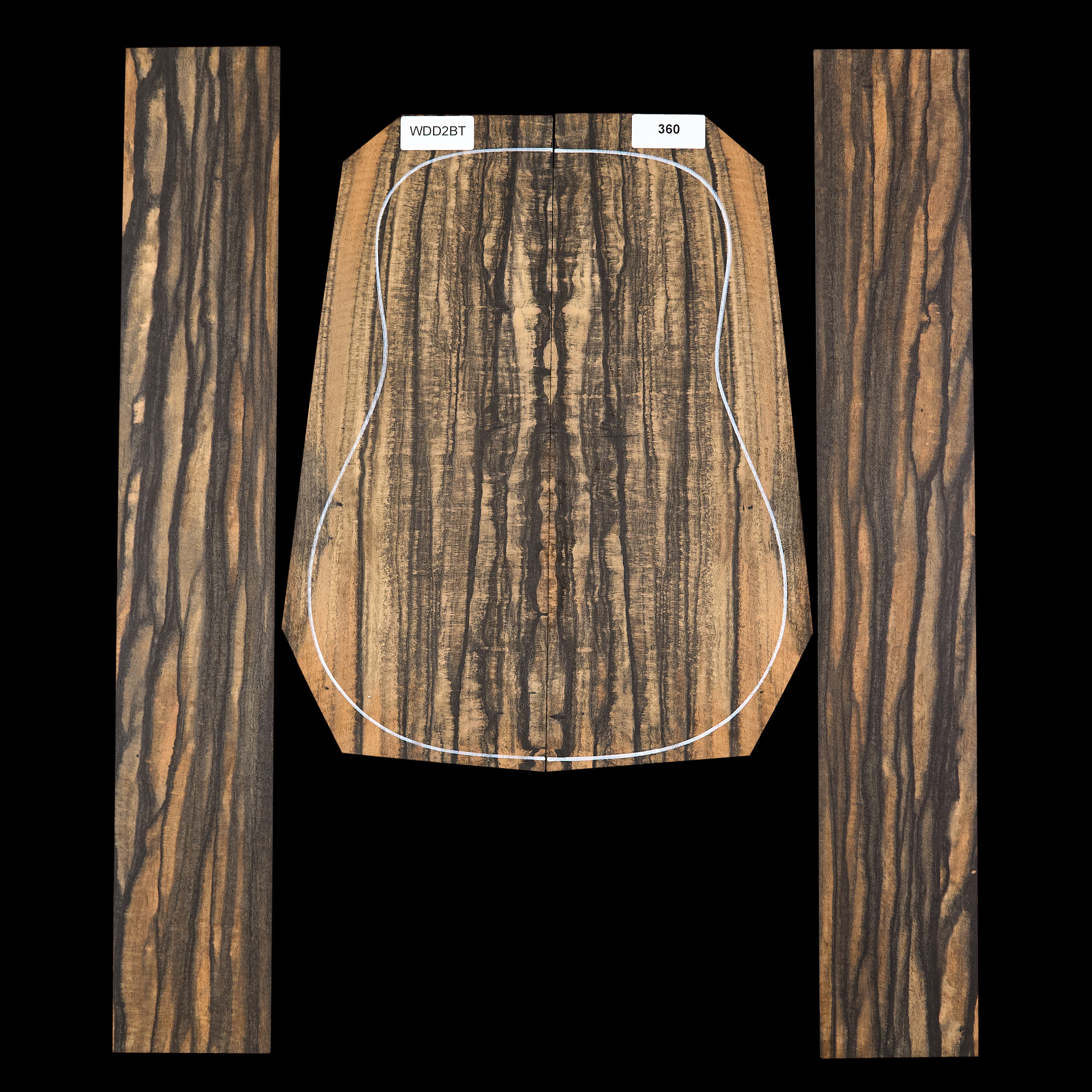 Set de Fondo y Aros de ébano Crelicam - 360 Set de Fondo y Aros de ébano Crelicam - 360