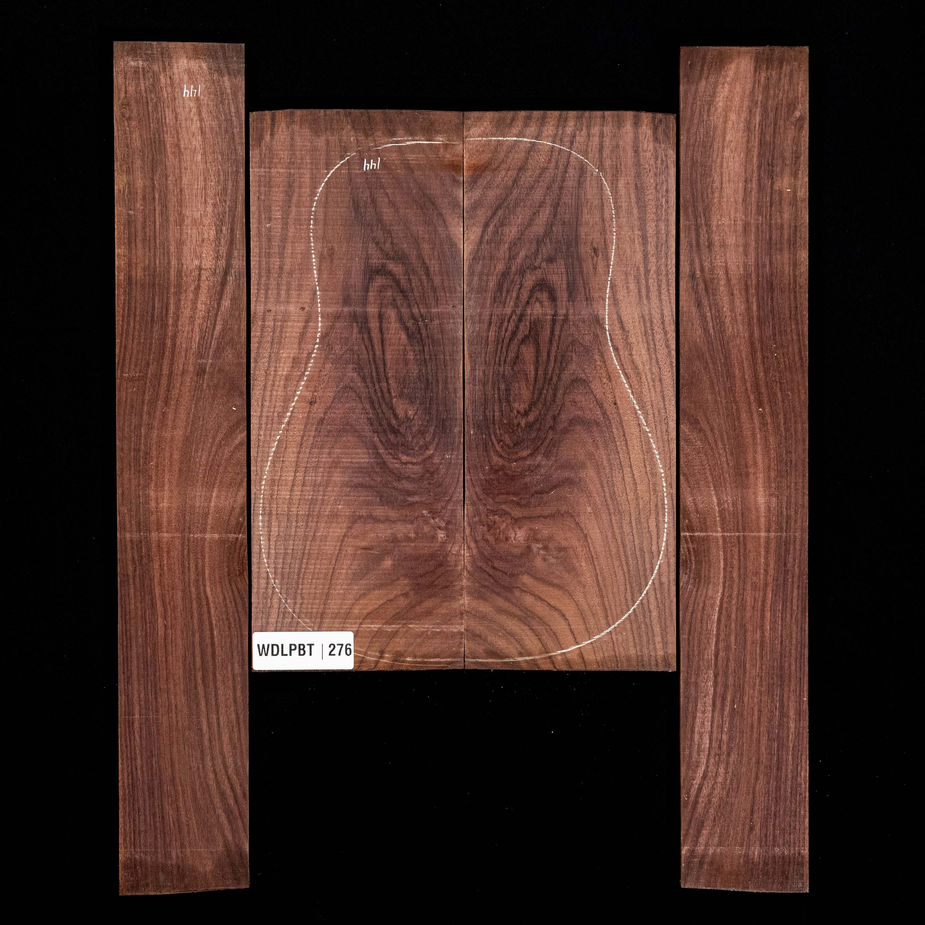 Set de Fondo y Aros de palisandro de la India oriental con veta Wild Grain - 276