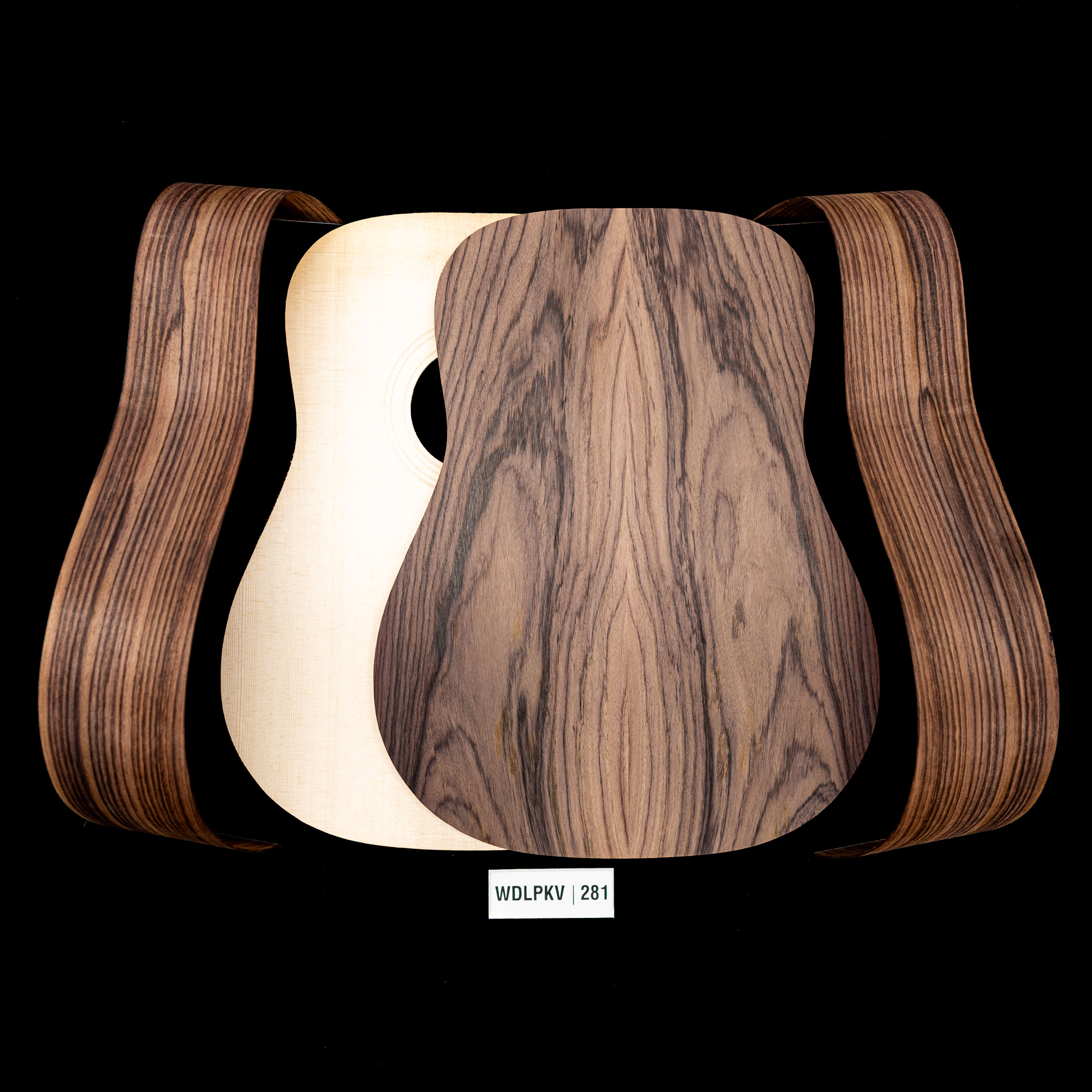 WoodStax Wild Grain Rosewood Dreadnought Kit, Bolt-on Neck - 281