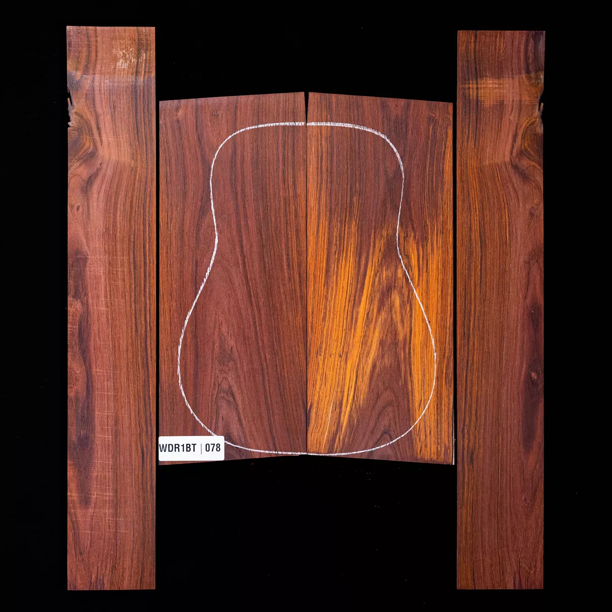 Set de Fondo y Aros de Cocobolo - 078 Set de Fondo y Aros de Cocobolo - 078