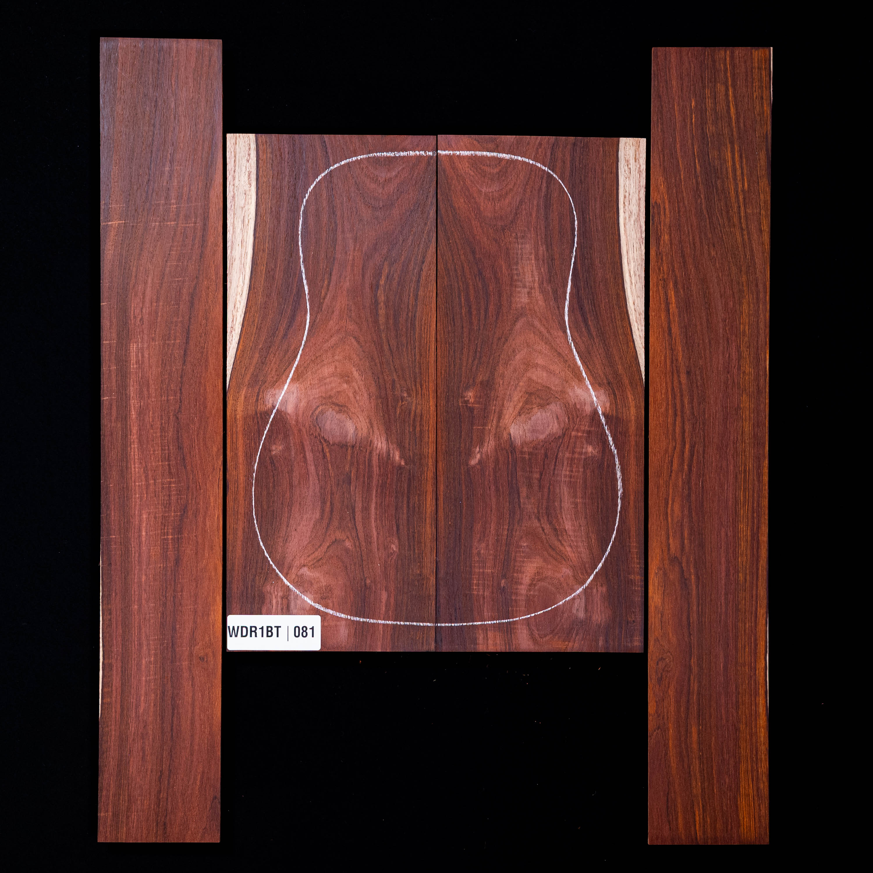 Set de Fondo y Aros de Cocobolo - 081 Set de Fondo y Aros de Cocobolo - 081