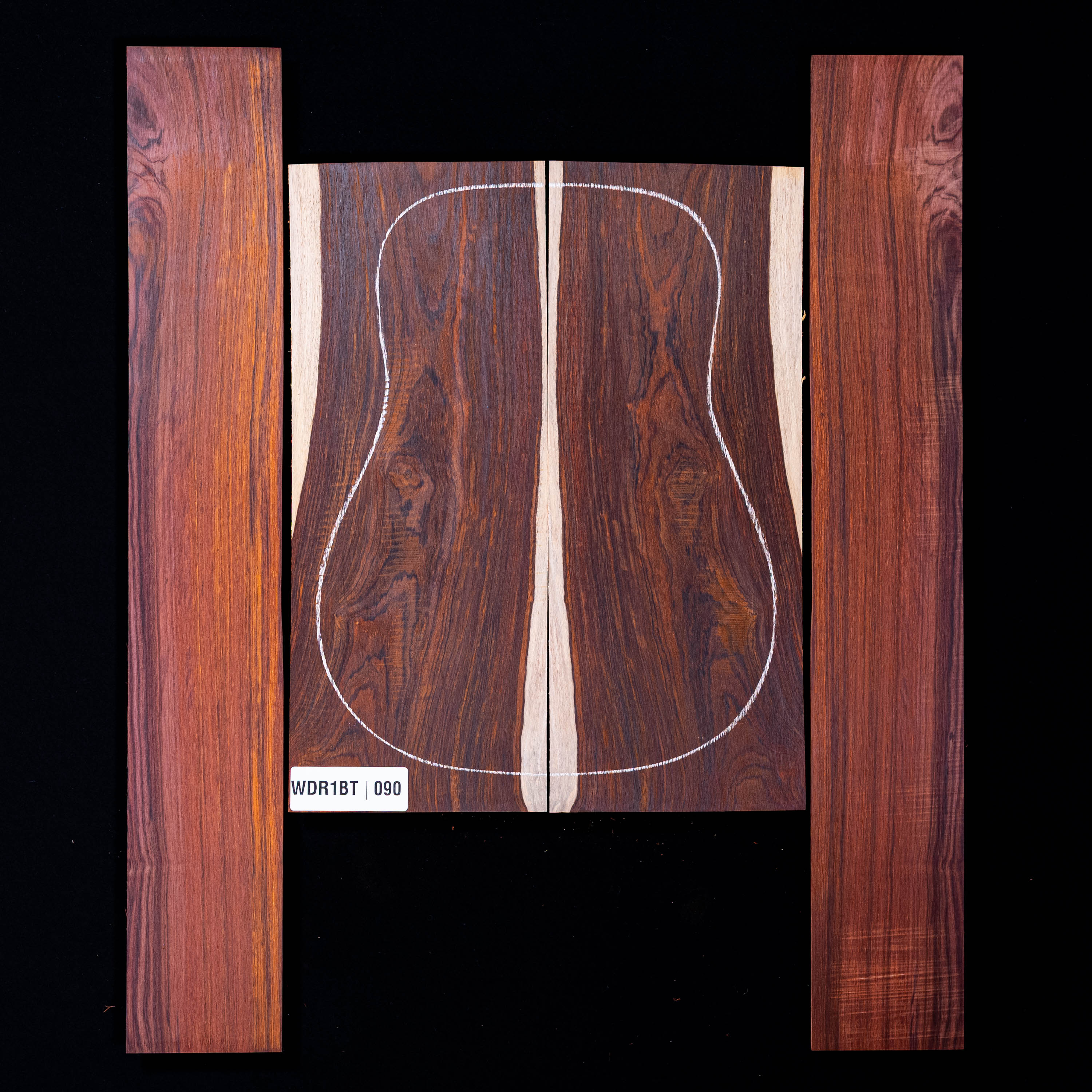 Set de Fondo y Aros de Cocobolo - 090 Set de Fondo y Aros de Cocobolo - 090