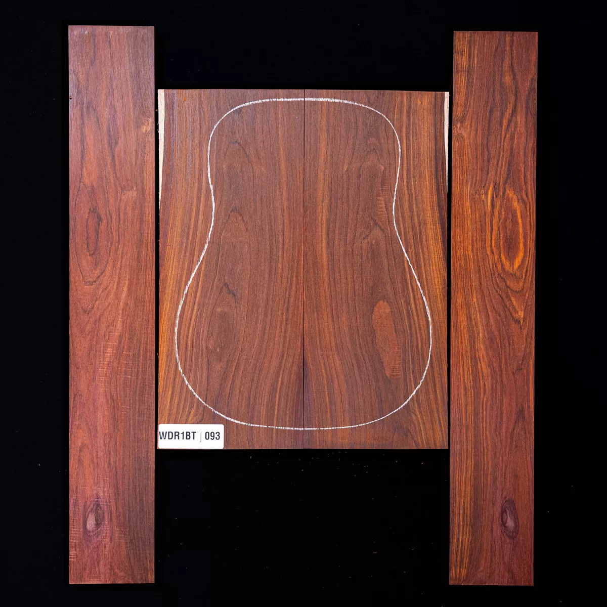 Set de Fondo y Aros de Cocobolo - 093 Set de Fondo y Aros de Cocobolo - 093