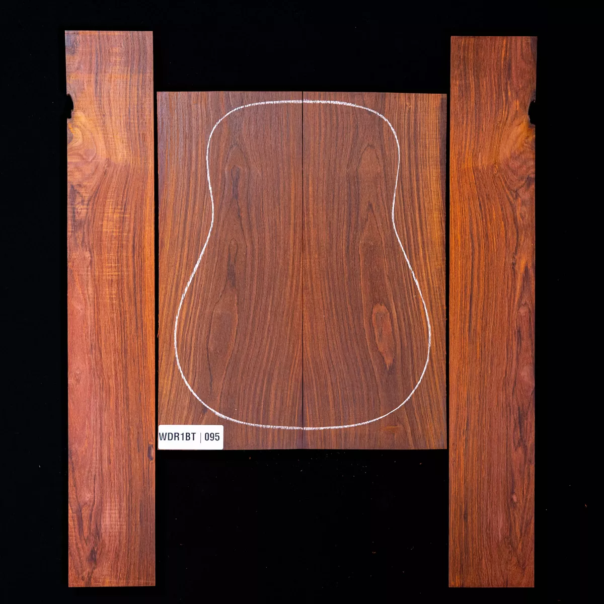 Set de Fondo y Aros de Cocobolo - 095 Set de Fondo y Aros de Cocobolo - 095