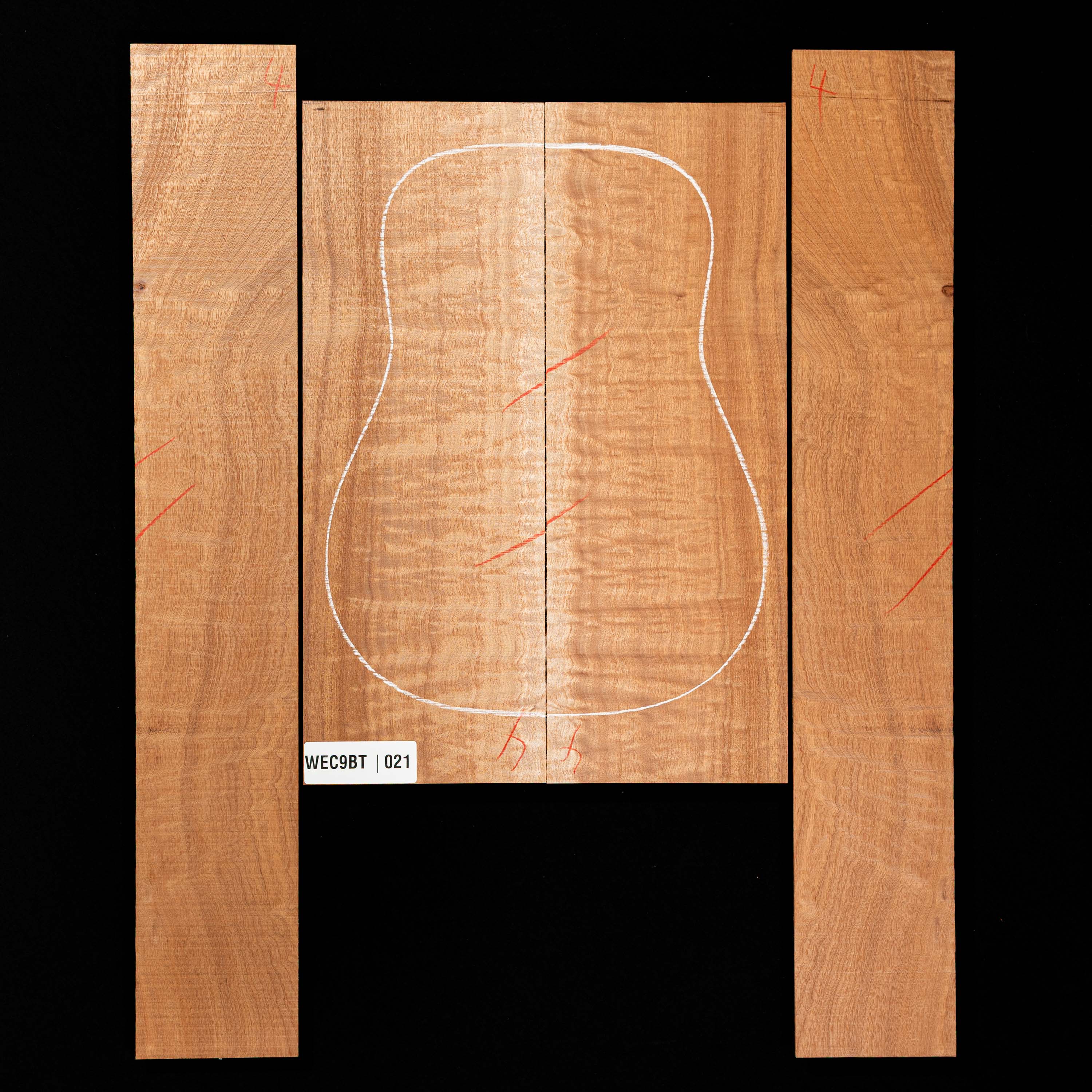 Set de Fondo y Aros de Sapele Pomelle - 021