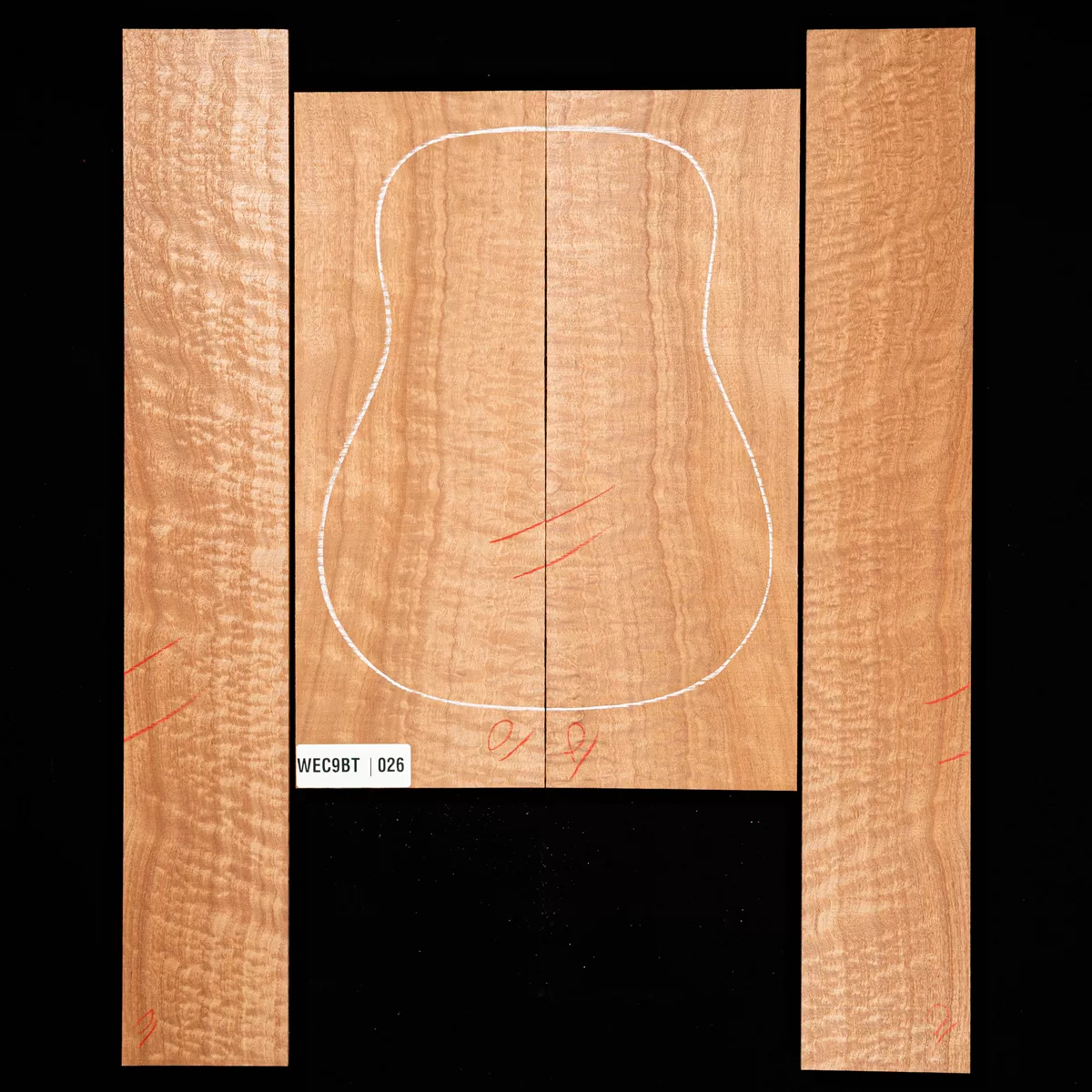 Set de Fondo y Aros de Sapele Pomelle - 026 Set de Fondo y Aros de Sapele Pomelle - 026