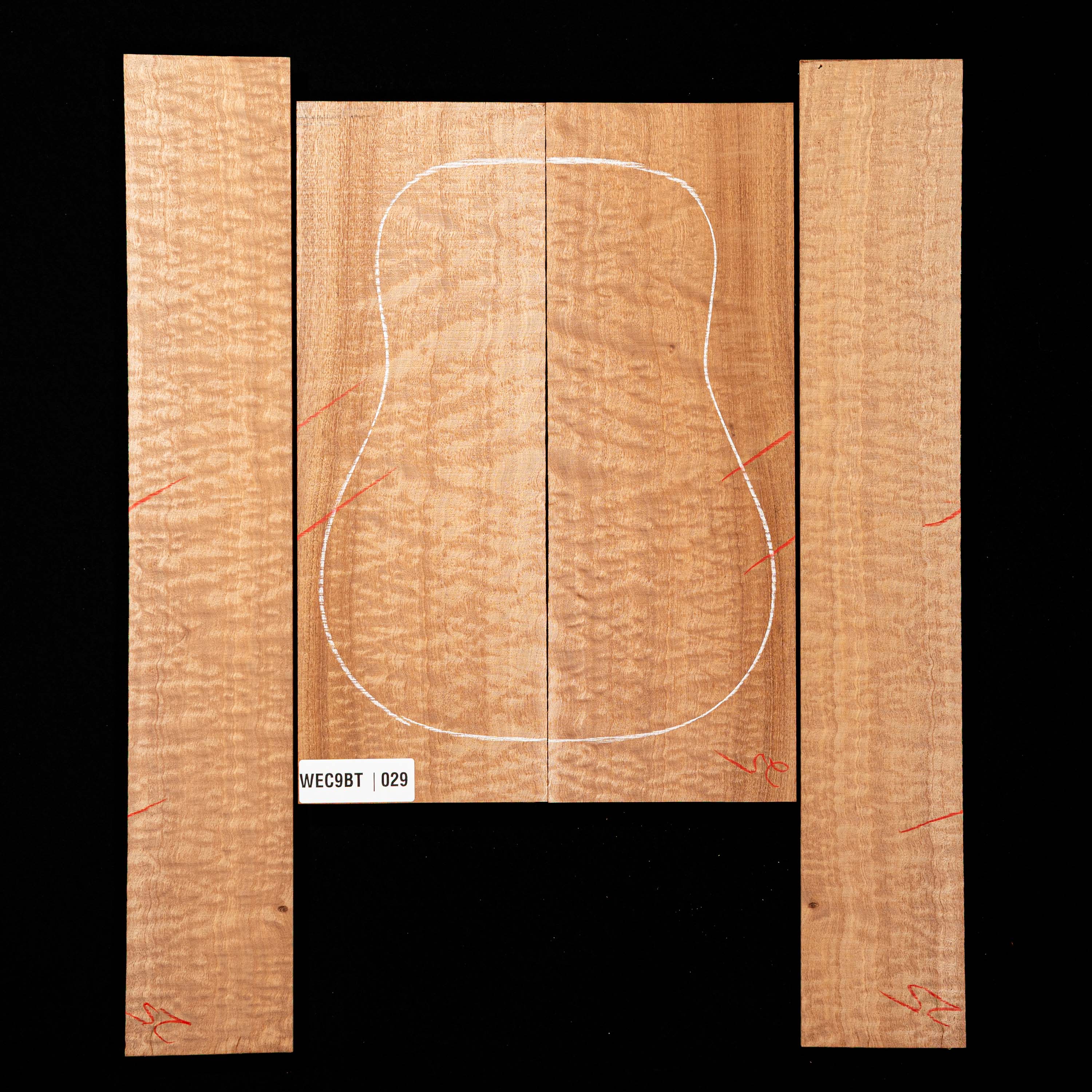 Set de Fondo y Aros de Sapele Pomelle - 029 Set de Fondo y Aros de Sapele Pomelle - 029