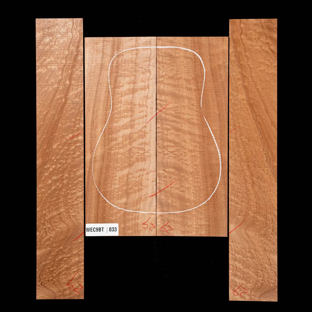 Set de Fondo y Aros de Sapele Pomelle - 033 Set de Fondo y Aros de Sapele Pomelle - 033