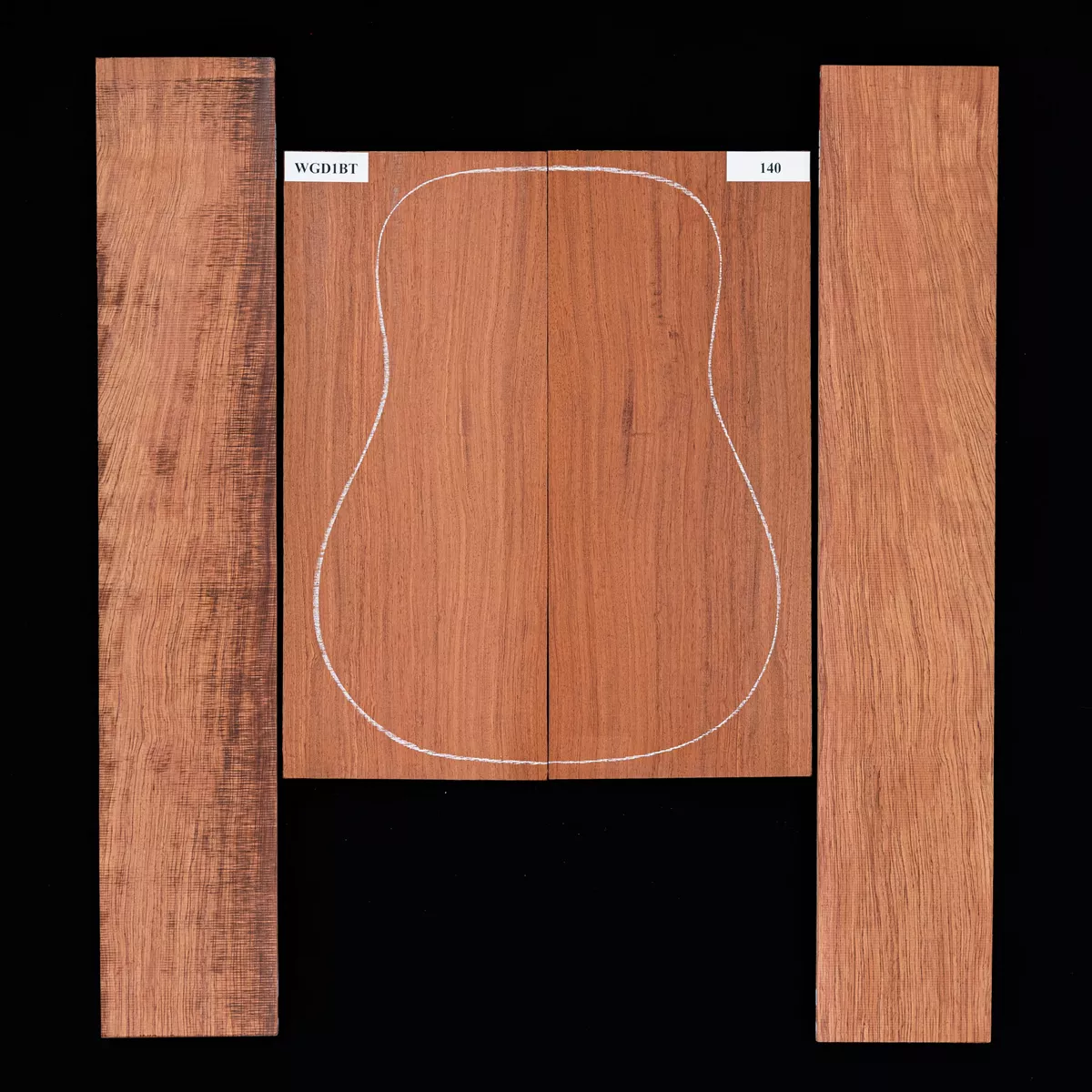 Set de Fondo y Aros de Bubinga - 140 Set de Fondo y Aros de Bubinga - 140