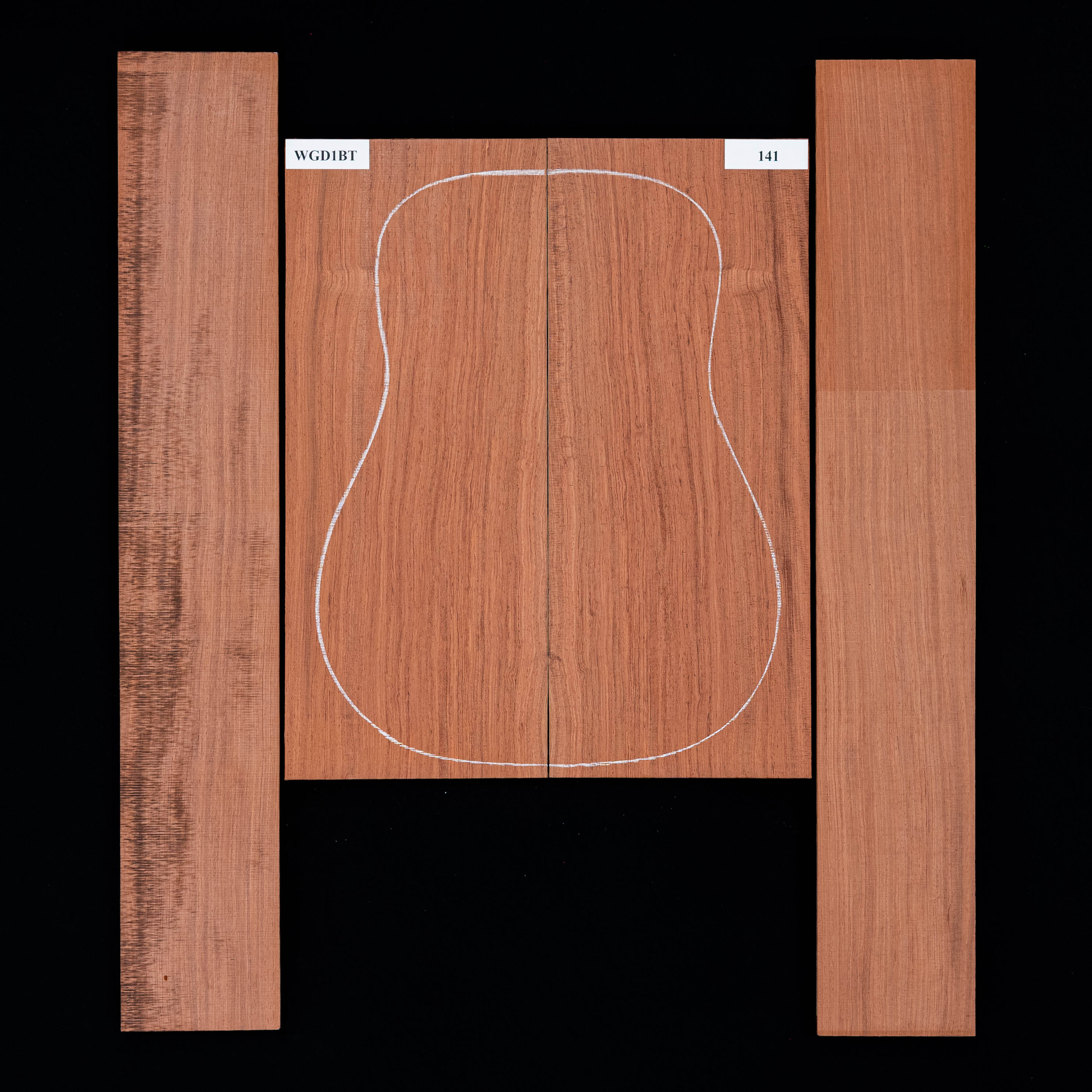 Set de Fondo y Aros de Bubinga - 141 Set de Fondo y Aros de Bubinga - 141