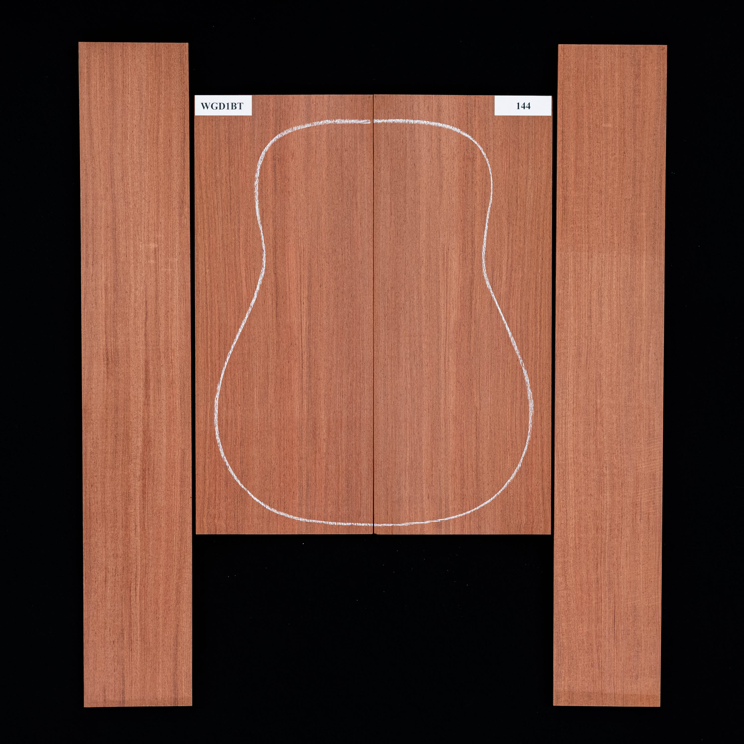 Set de Fondo y Aros de Bubinga - 144 Set de Fondo y Aros de Bubinga - 144