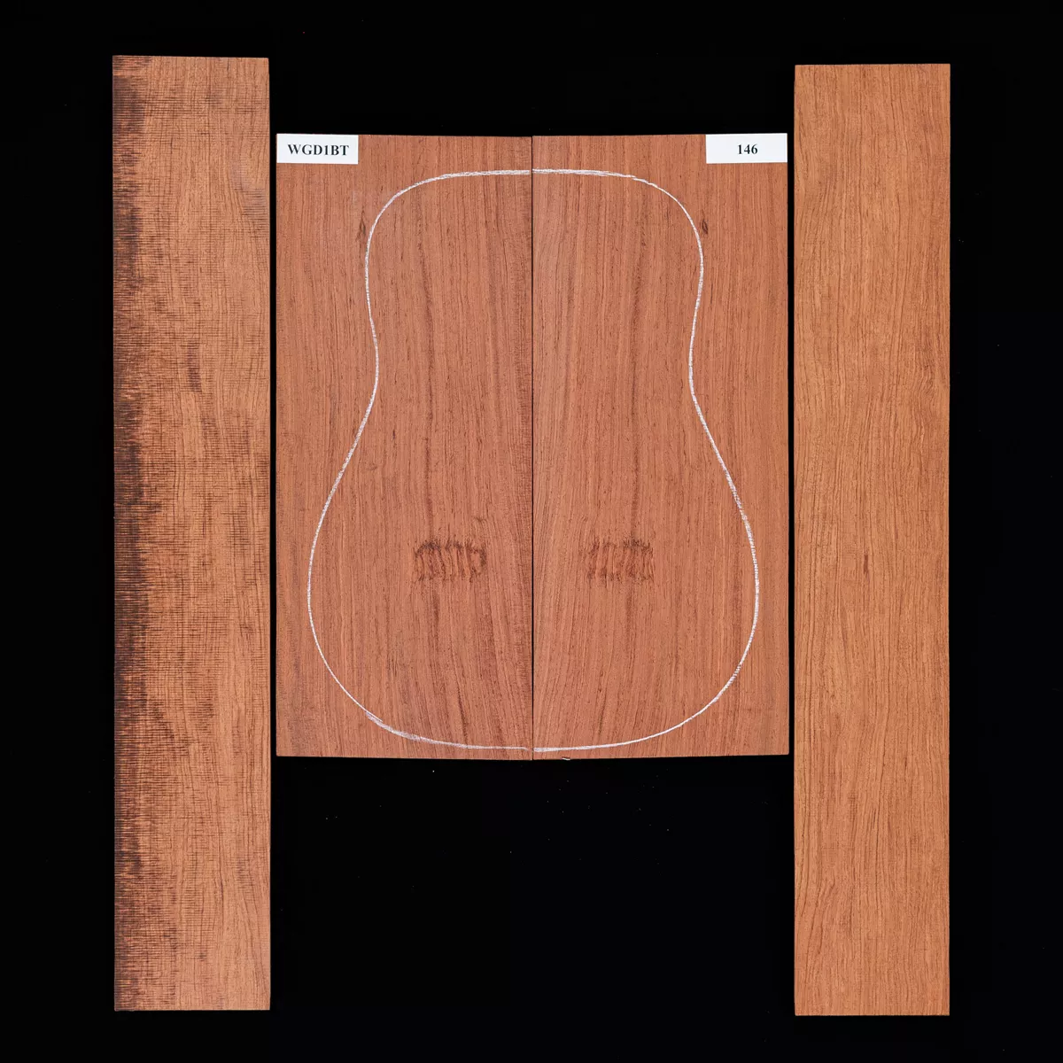 Set de Fondo y Aros de Bubinga - 146 Set de Fondo y Aros de Bubinga - 146