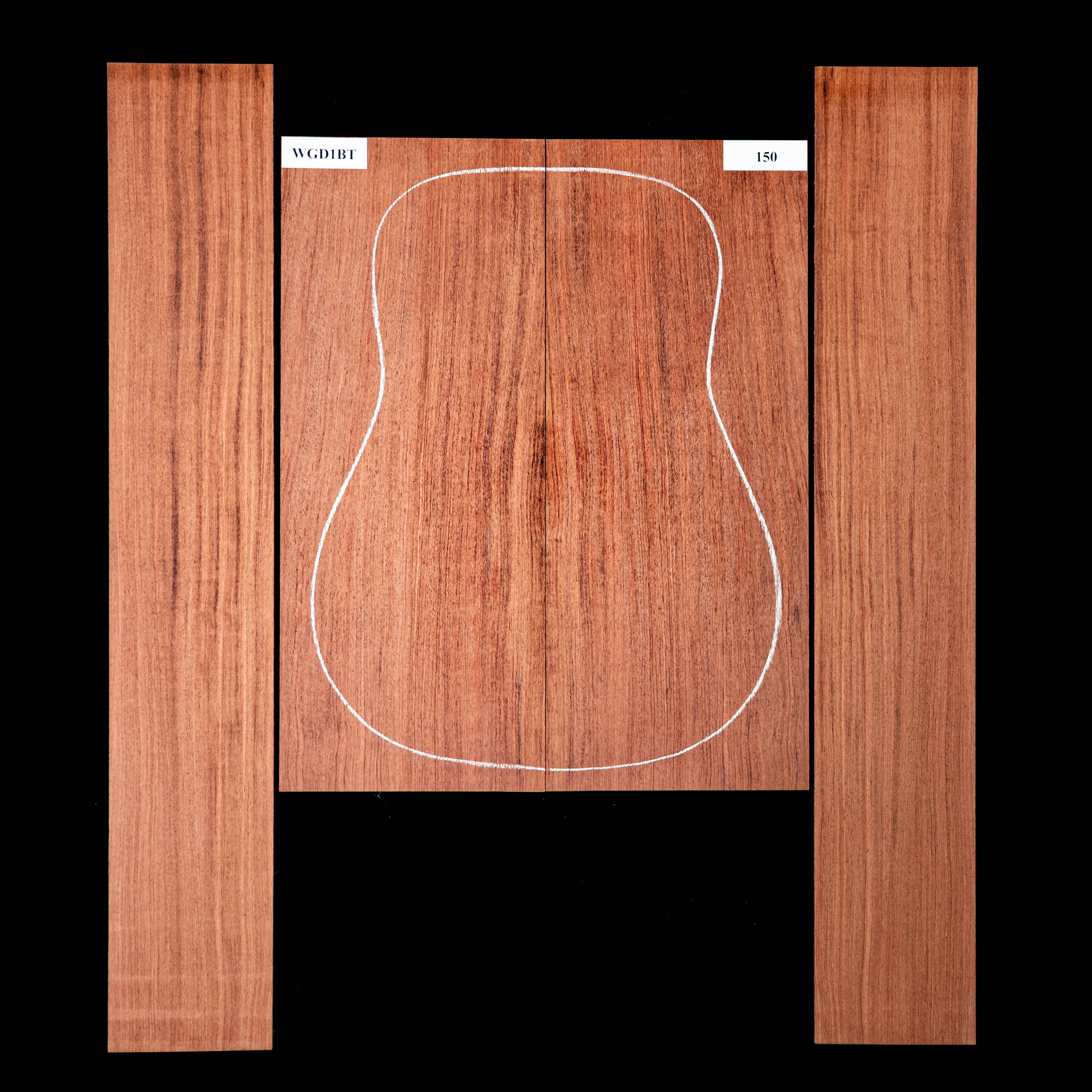 Set de Fondo y Aros de Bubinga - 150