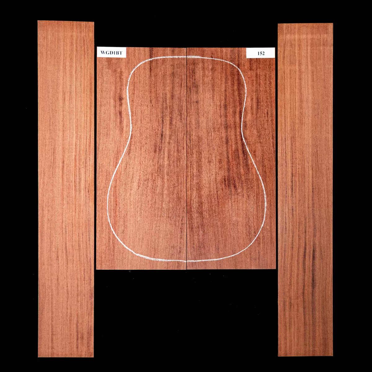 Set de Fondo y Aros de Bubinga - 152 Set de Fondo y Aros de Bubinga - 152