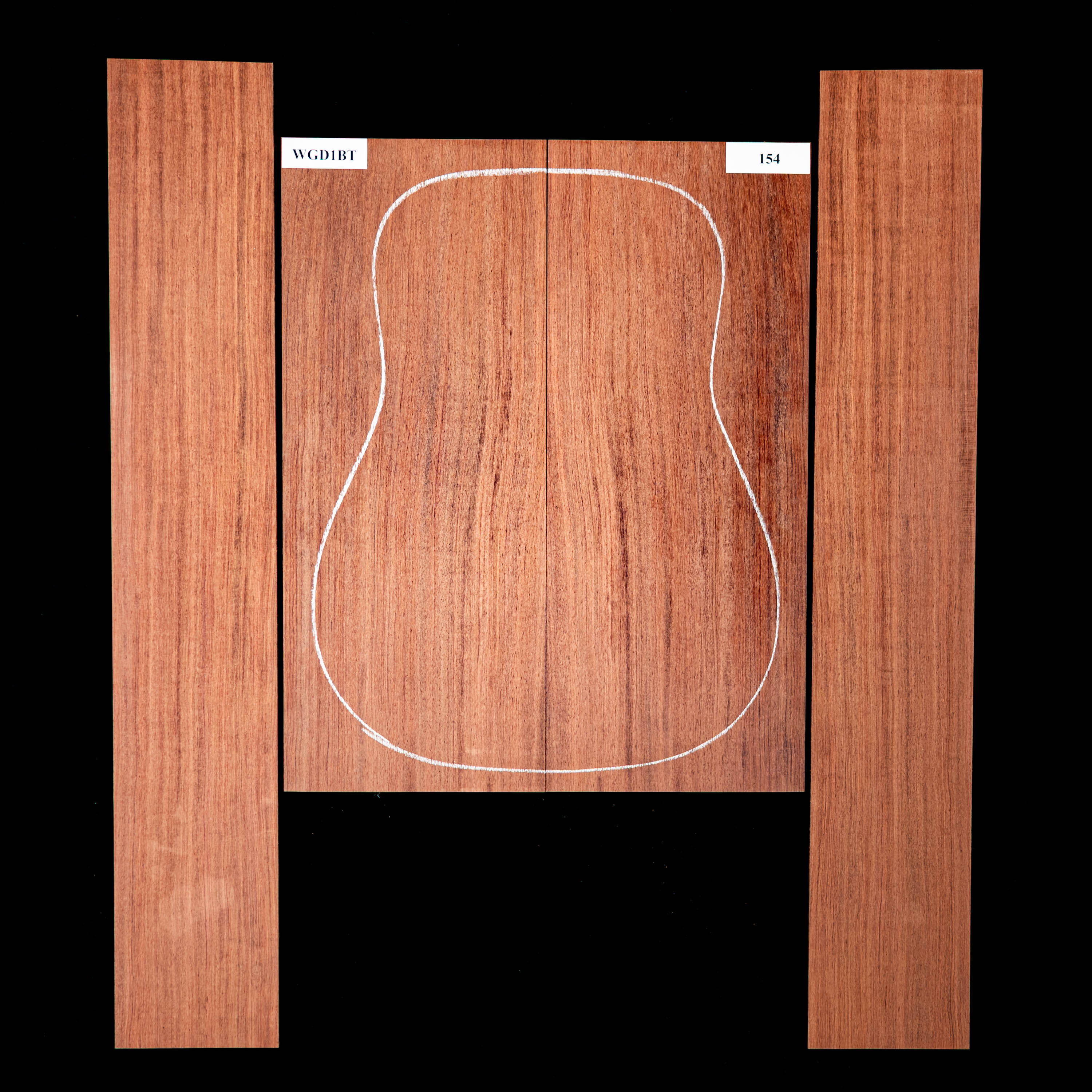 Set de Fondo y Aros de Bubinga - 154 Set de Fondo y Aros de Bubinga - 154