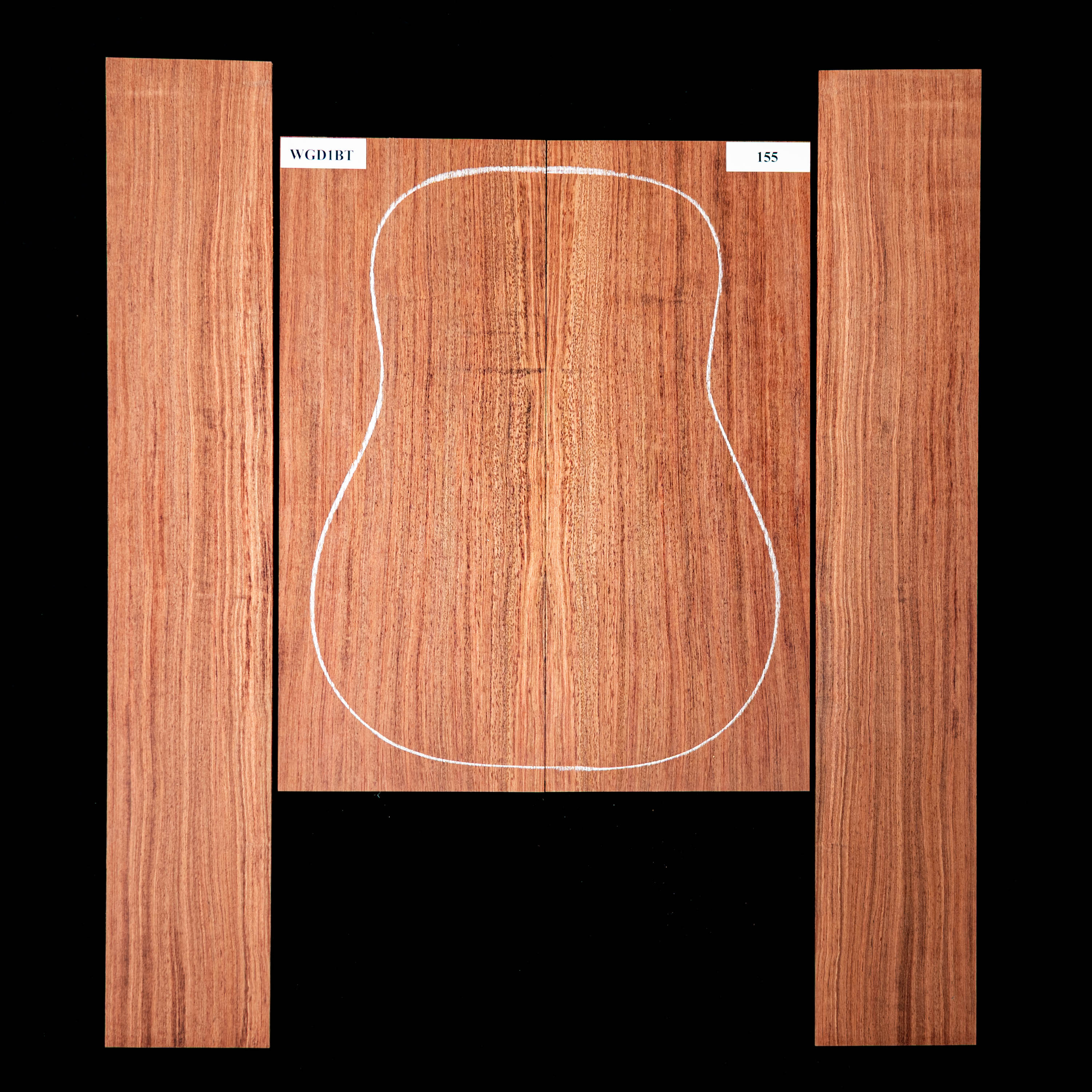 Set de Fondo y Aros de Bubinga - 155