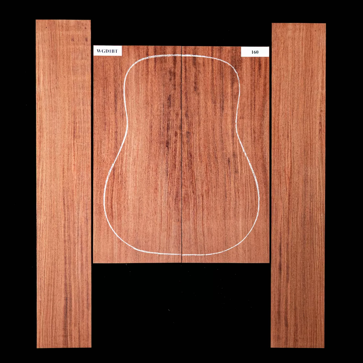 Set de Fondo y Aros de Bubinga - 160 Set de Fondo y Aros de Bubinga - 160