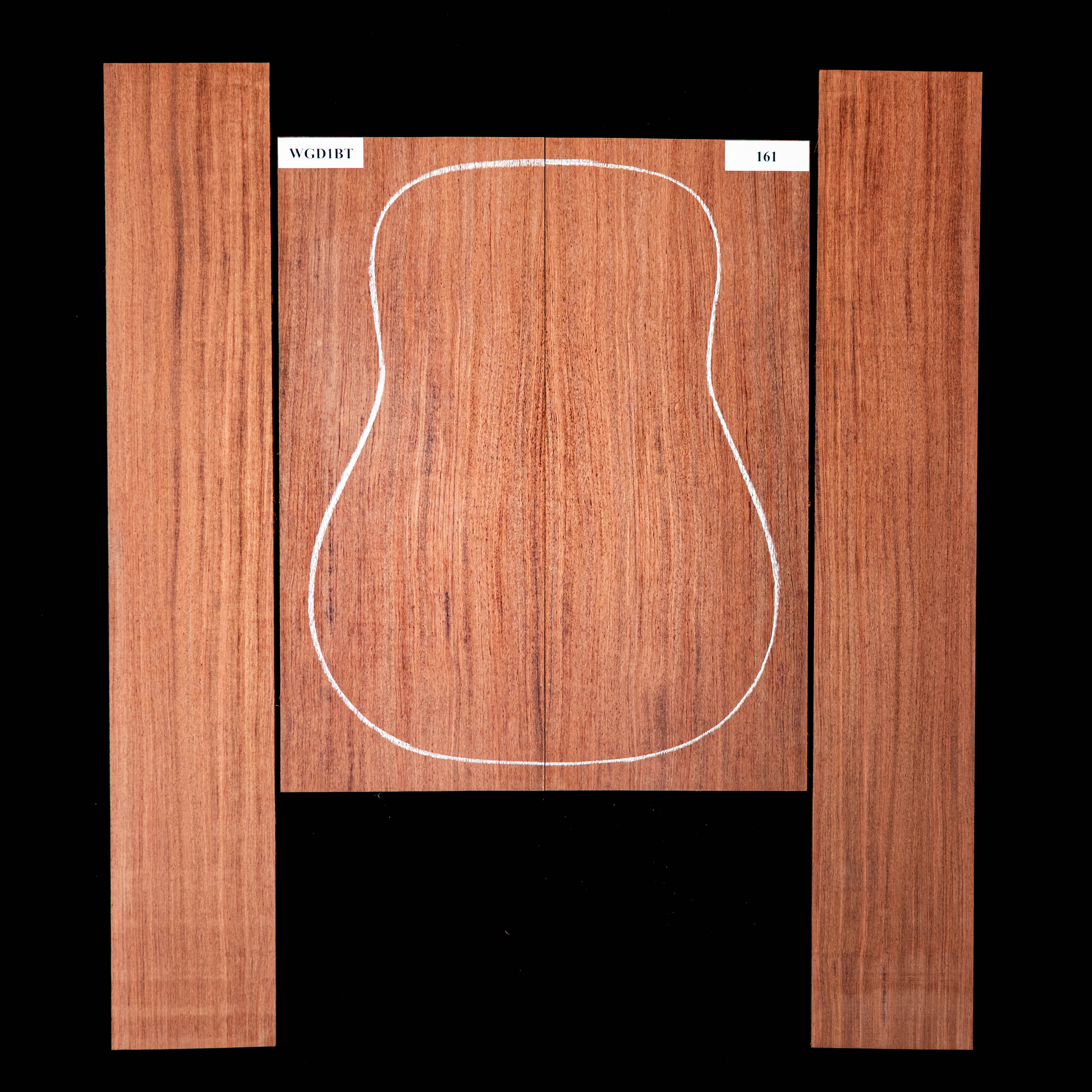 Set de Fondo y Aros de Bubinga - 161 Set de Fondo y Aros de Bubinga - 161