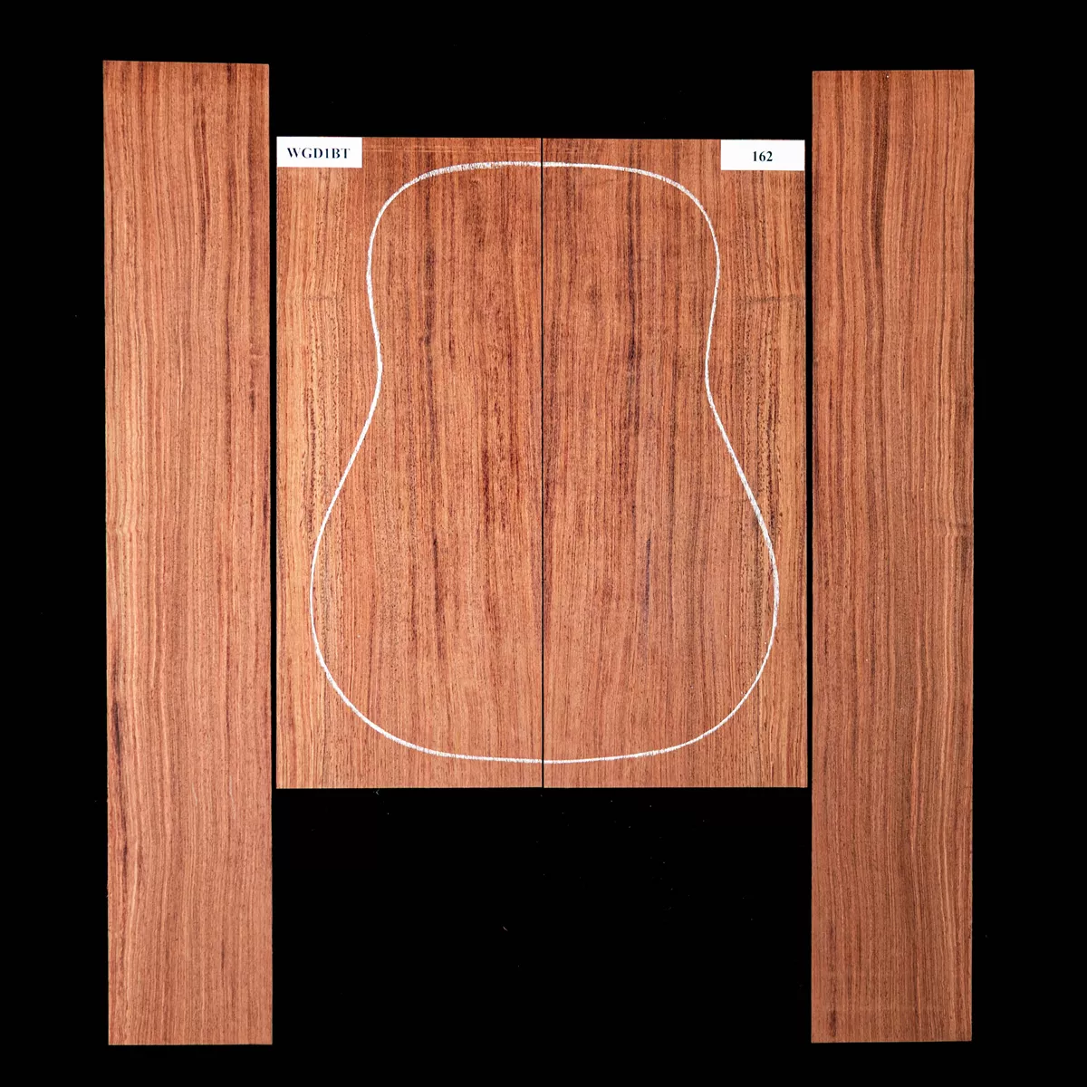 Set de Fondo y Aros de Bubinga - 162 Set de Fondo y Aros de Bubinga - 162