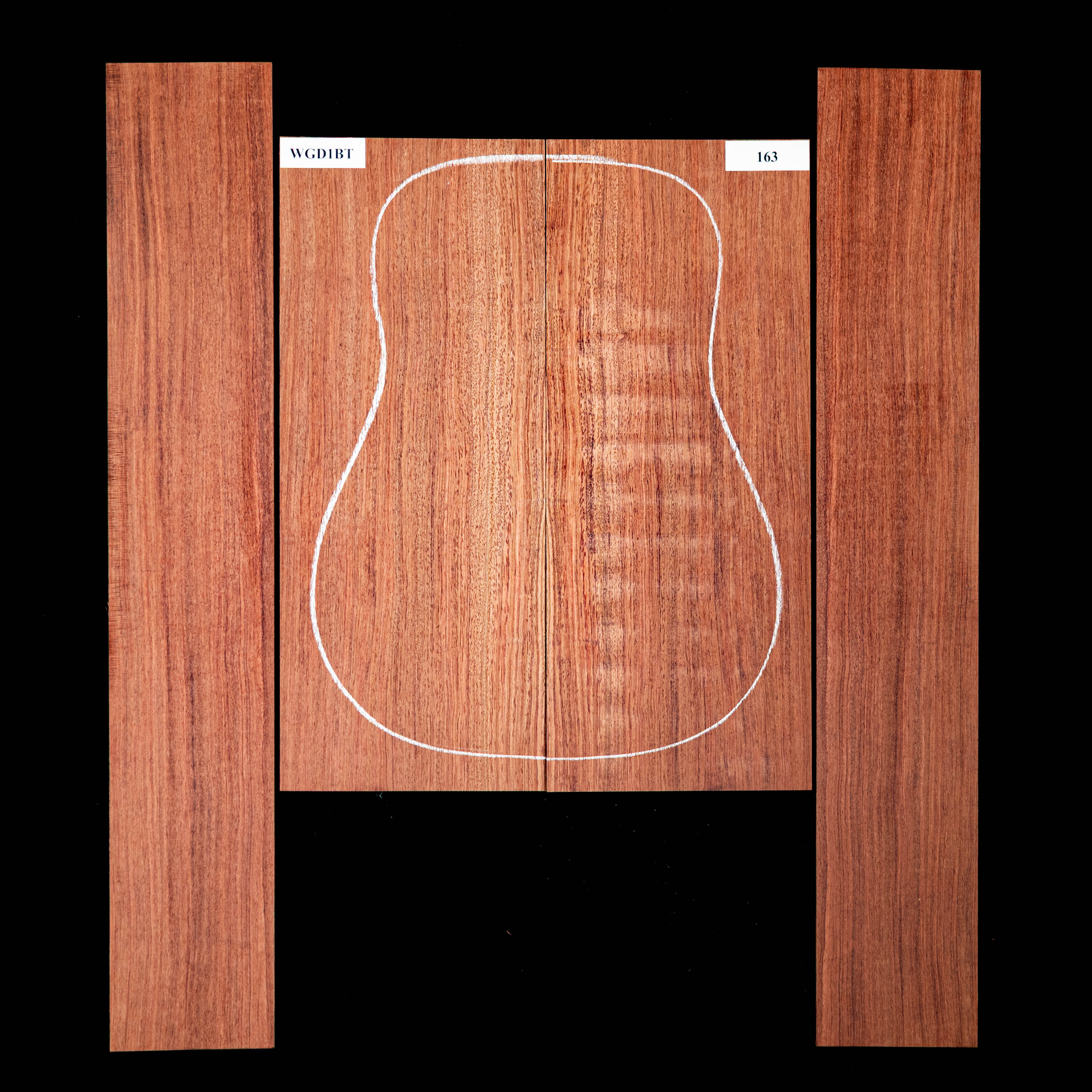 Set de Fondo y Aros de Bubinga - 163 Set de Fondo y Aros de Bubinga - 163