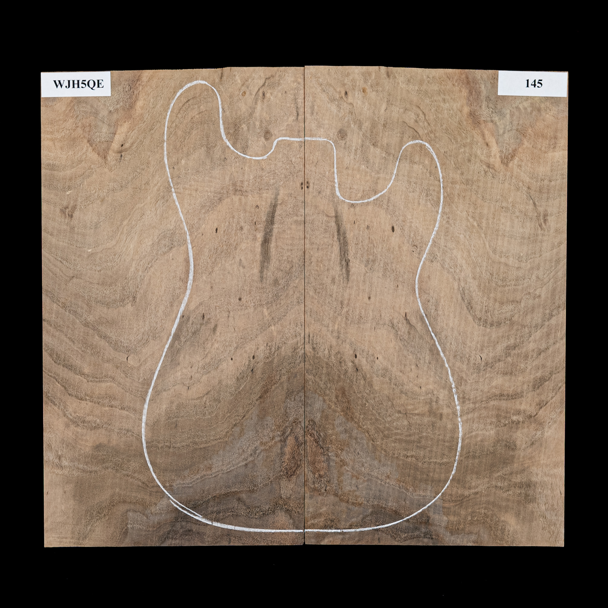 Parte superior laminada de nogal Flame Claro - 145 Parte superior laminada de nogal Flame Claro - 145