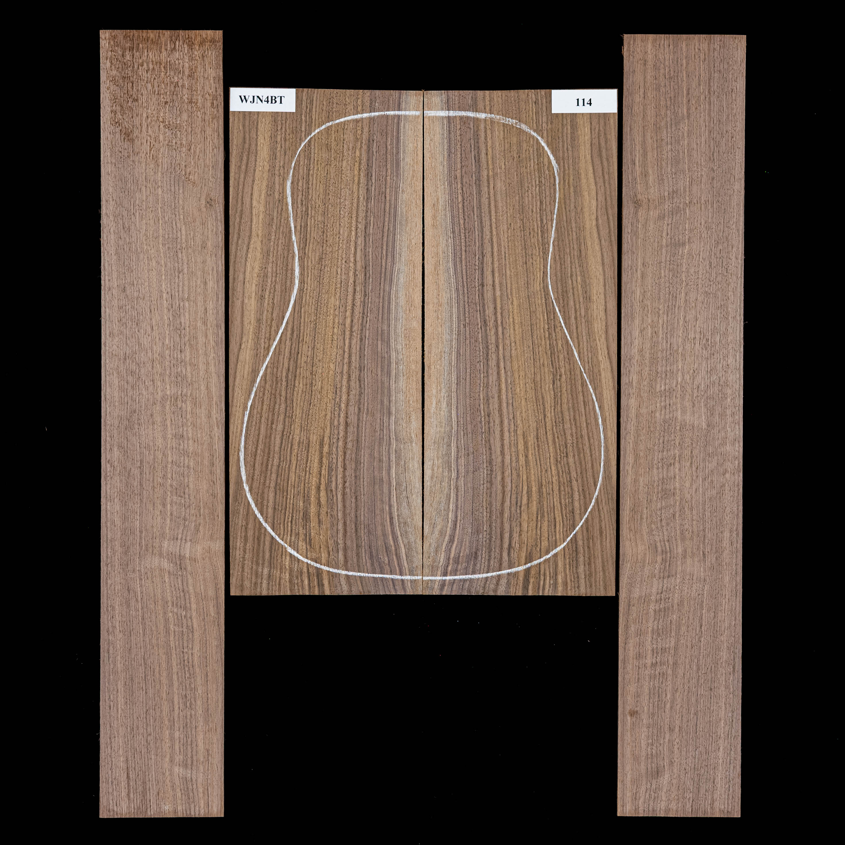 Negro nogal llama Set de fondo y aros - 114 Negro nogal llama Set de fondo y aros - 114