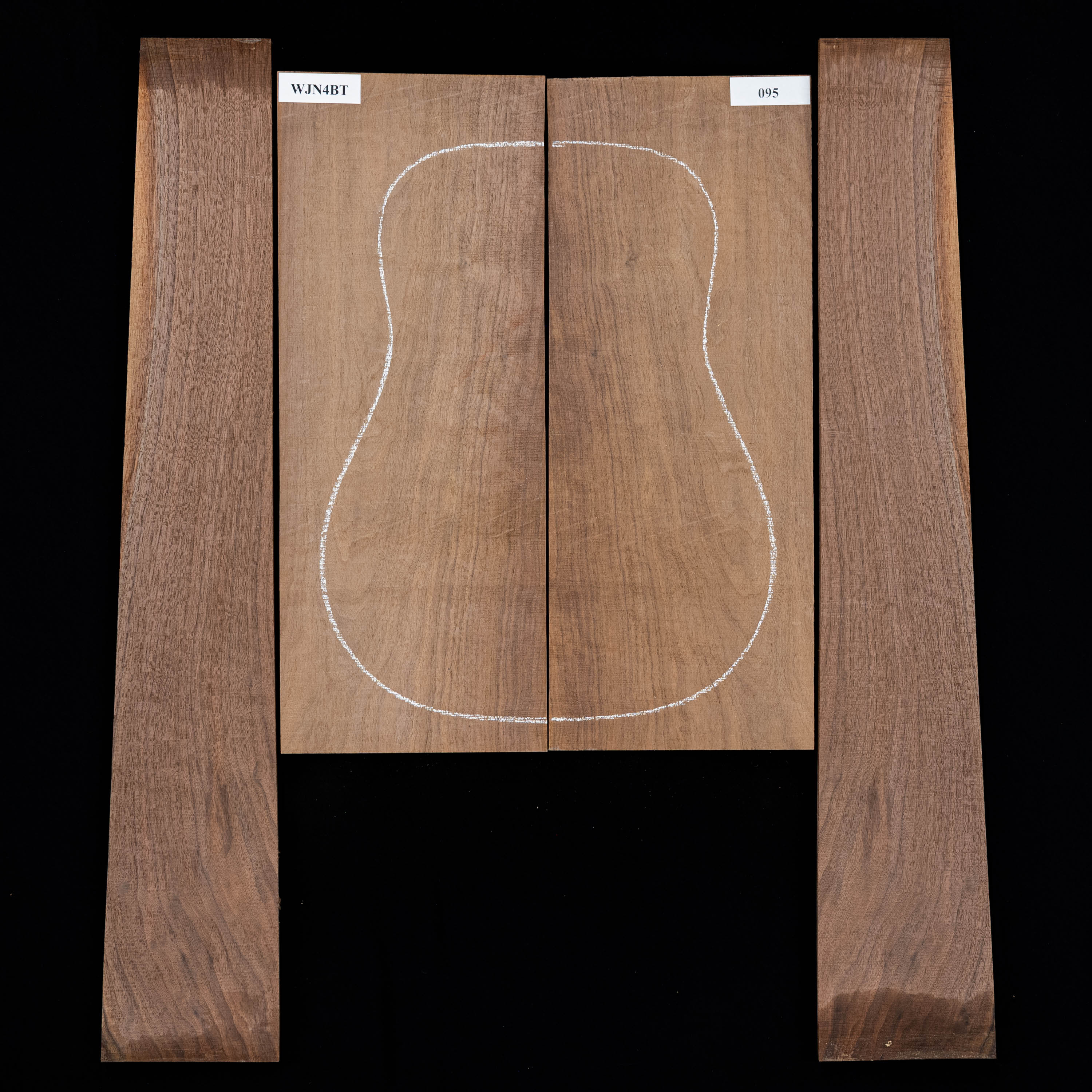 Negro nogal llama Set de fondo y aros - 095 Negro nogal llama Set de fondo y aros - 095