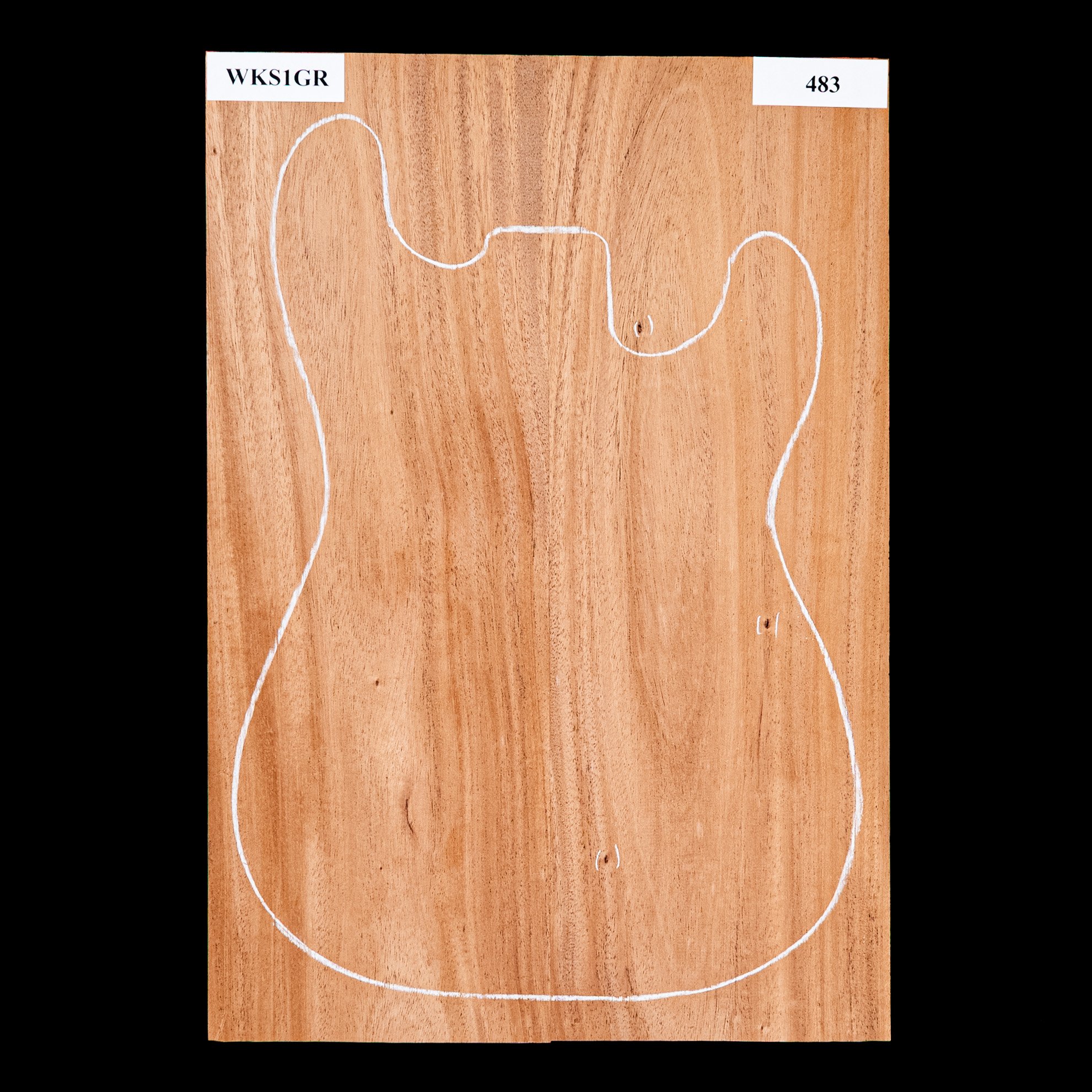 Cuerpo en bruto de caoba africana, 2 piezas (9,5 lb) - 483 Cuerpo en bruto de caoba africana, 2 piezas (9,5 lb) - 483