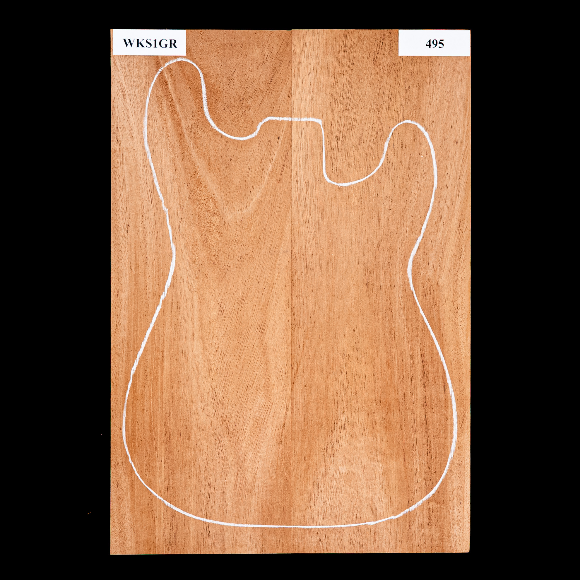 Cuerpo en bruto de caoba africana, 2 piezas (9,1 lb) - 495 Cuerpo en bruto de caoba africana, 2 piezas (9,1 lb) - 495