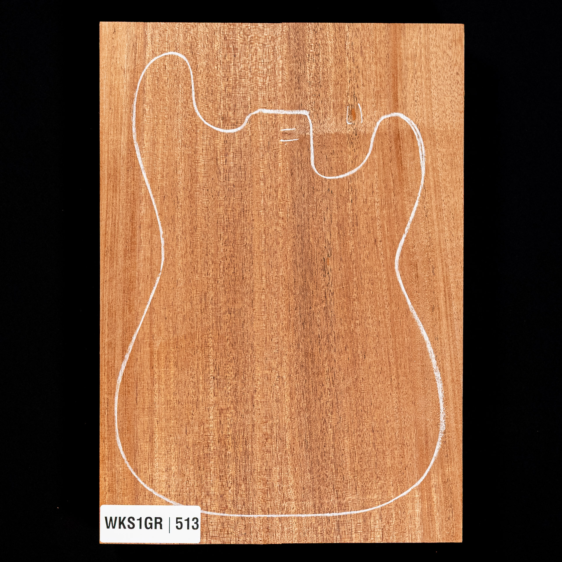 Cuerpo en bruto de caoba africana, 2 piezas (10,4 lb) - 513 Cuerpo en bruto de caoba africana, 2 piezas (10,4 lb) - 513