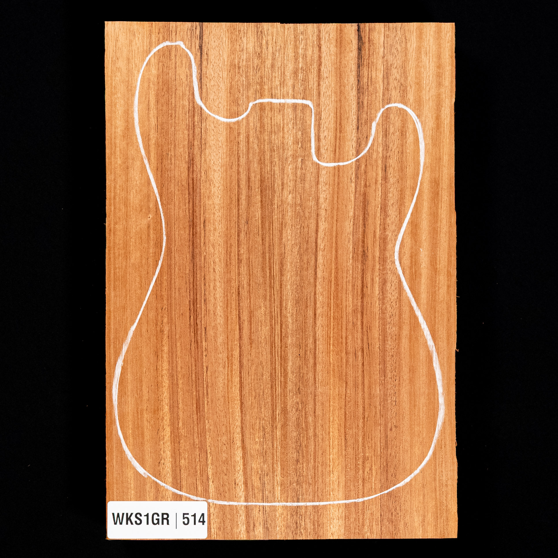 Cuerpo en bruto de caoba africana, 2 piezas (10,4 lb) - 514