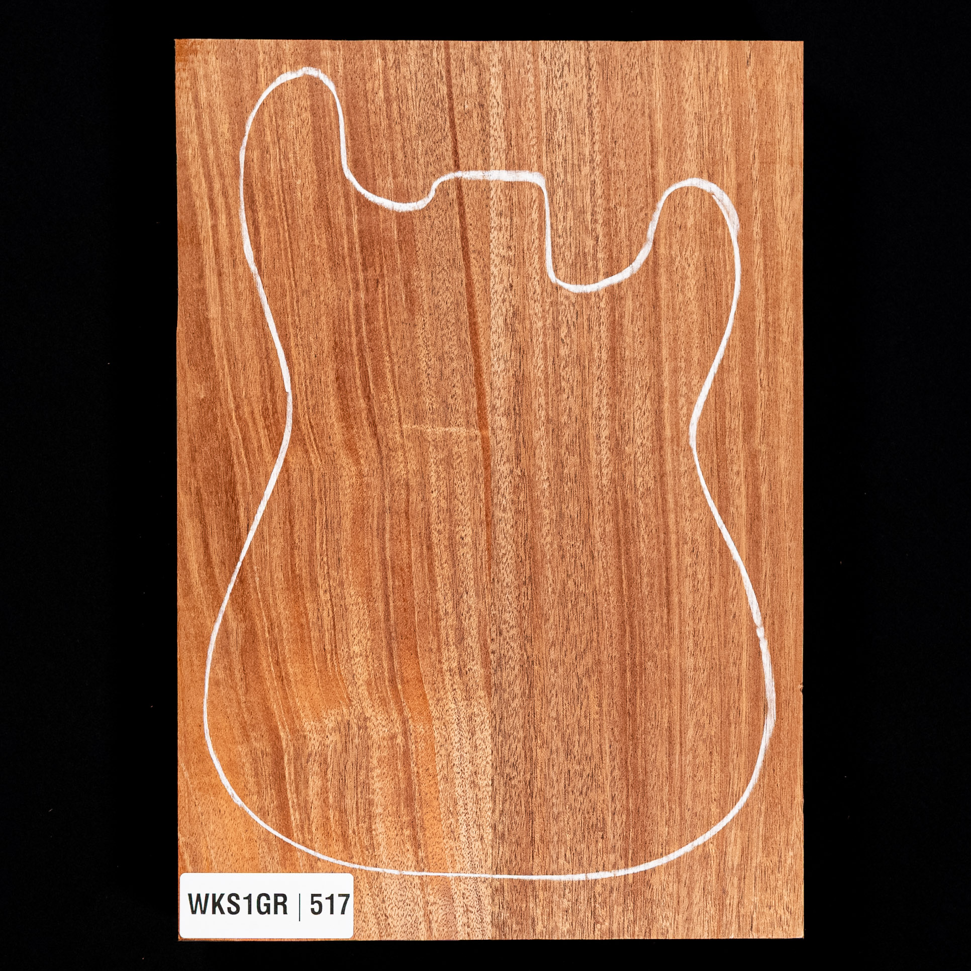 Cuerpo en bruto de caoba africana, 2 piezas (10,5 lb) - 517