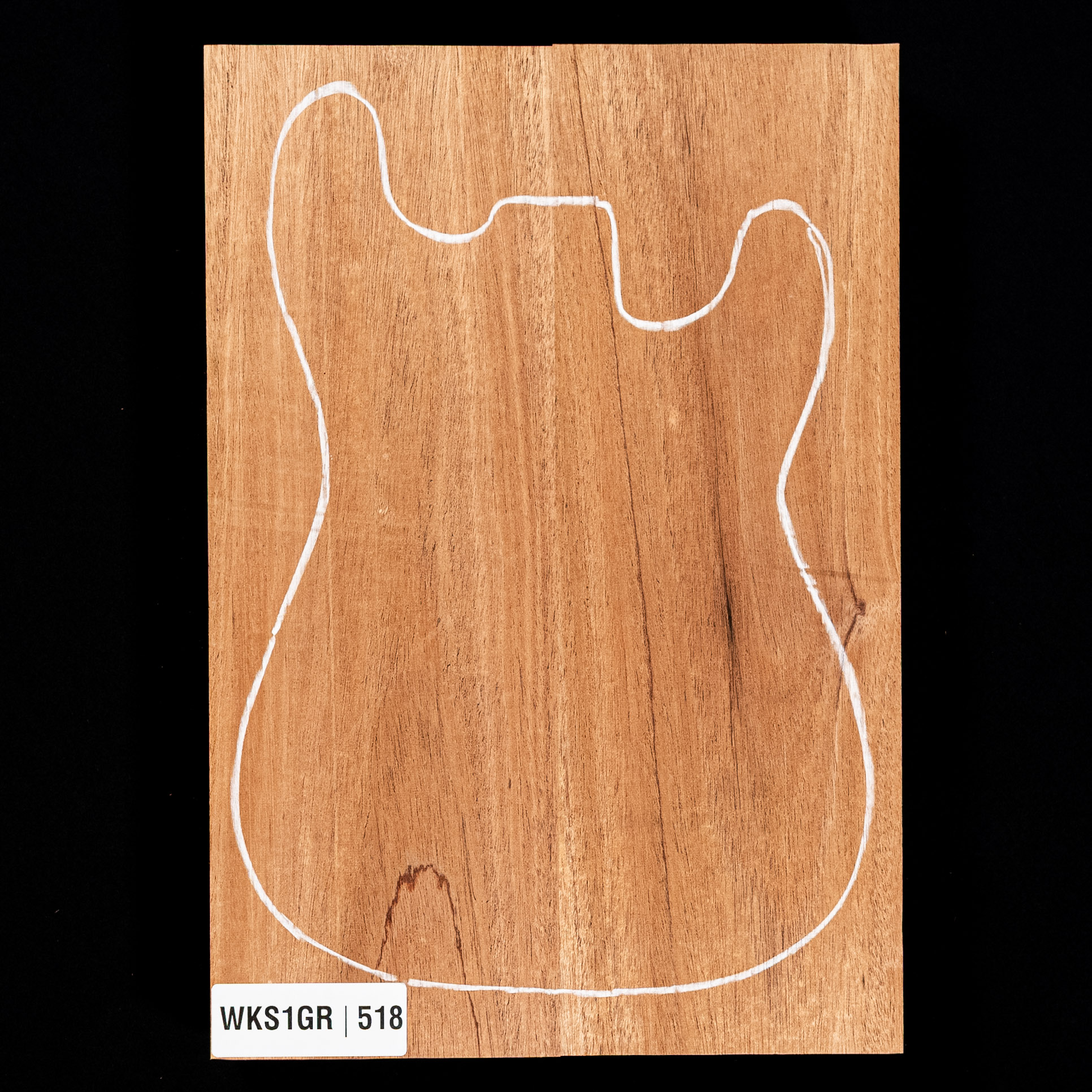 Cuerpo en bruto de caoba africana, 2 piezas (10,5 lb) - 518