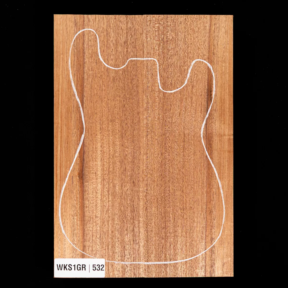 Cuerpo en bruto de caoba africana, 2 piezas (9,9 lb) - 532 Cuerpo en bruto de caoba africana, 2 piezas (9,9 lb) - 532