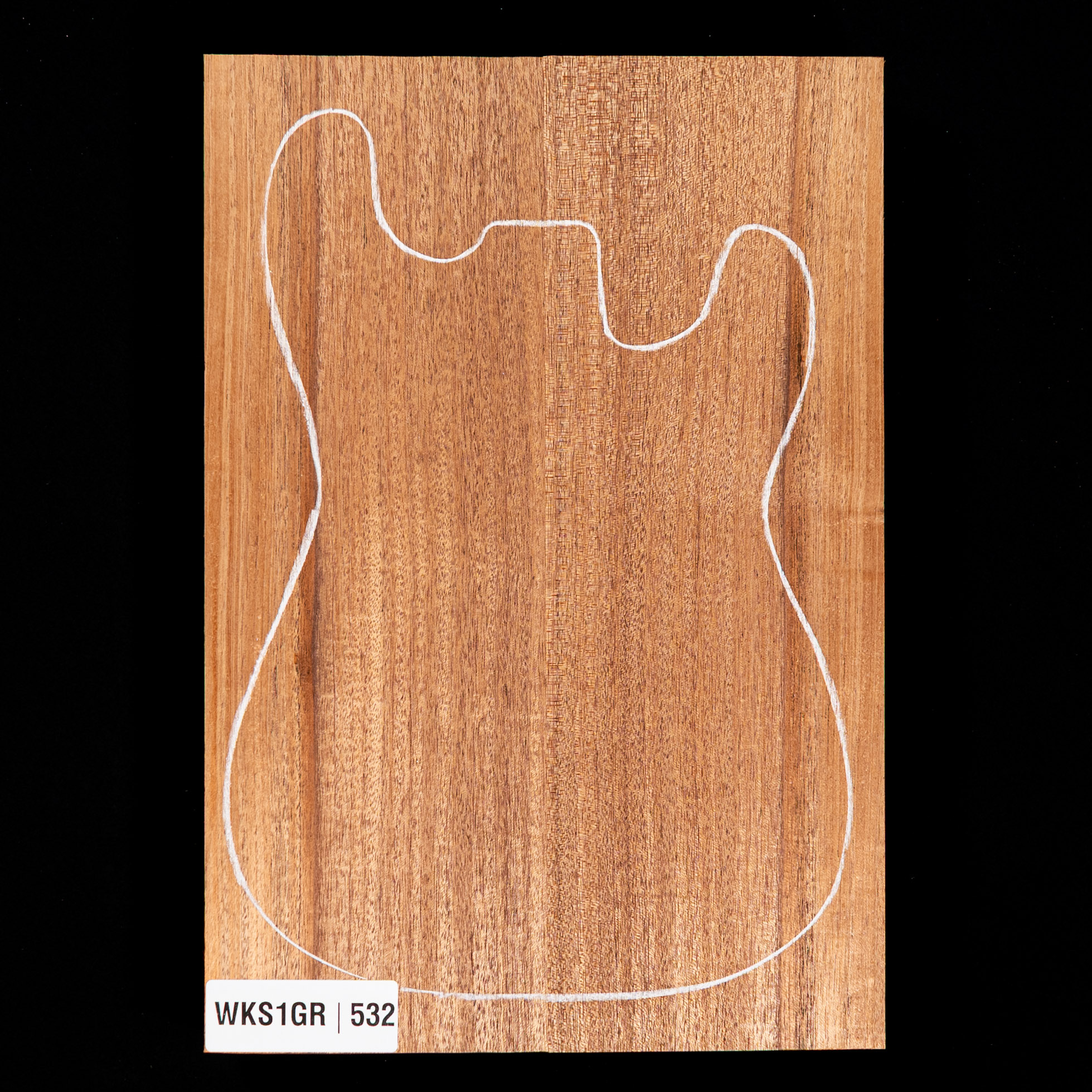 Cuerpo en bruto de caoba africana, 2 piezas (9,9 lb) - 532