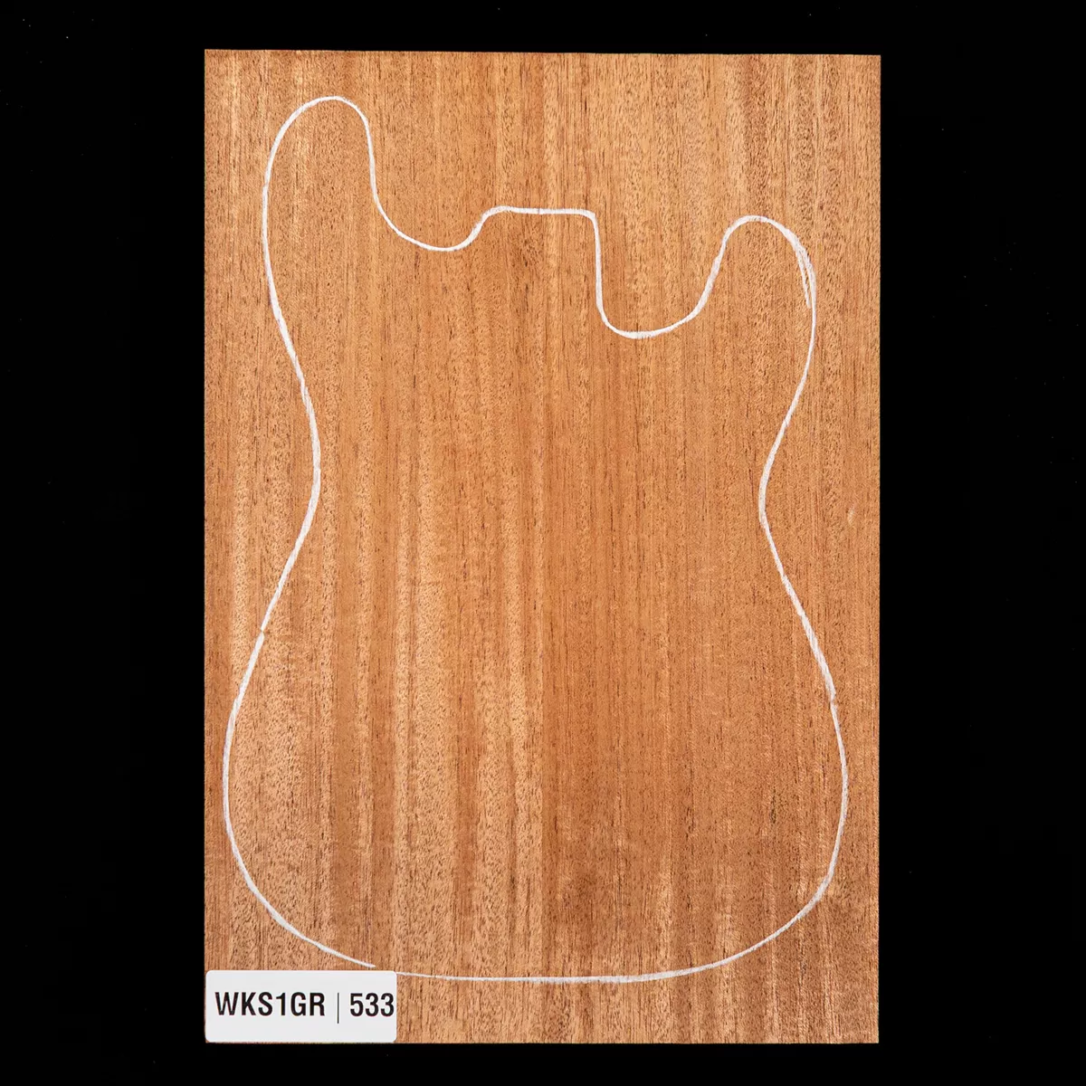 Cuerpo en bruto de caoba africana, 2 piezas (8,7 lb) - 533 Cuerpo en bruto de caoba africana, 2 piezas (8,7 lb) - 533