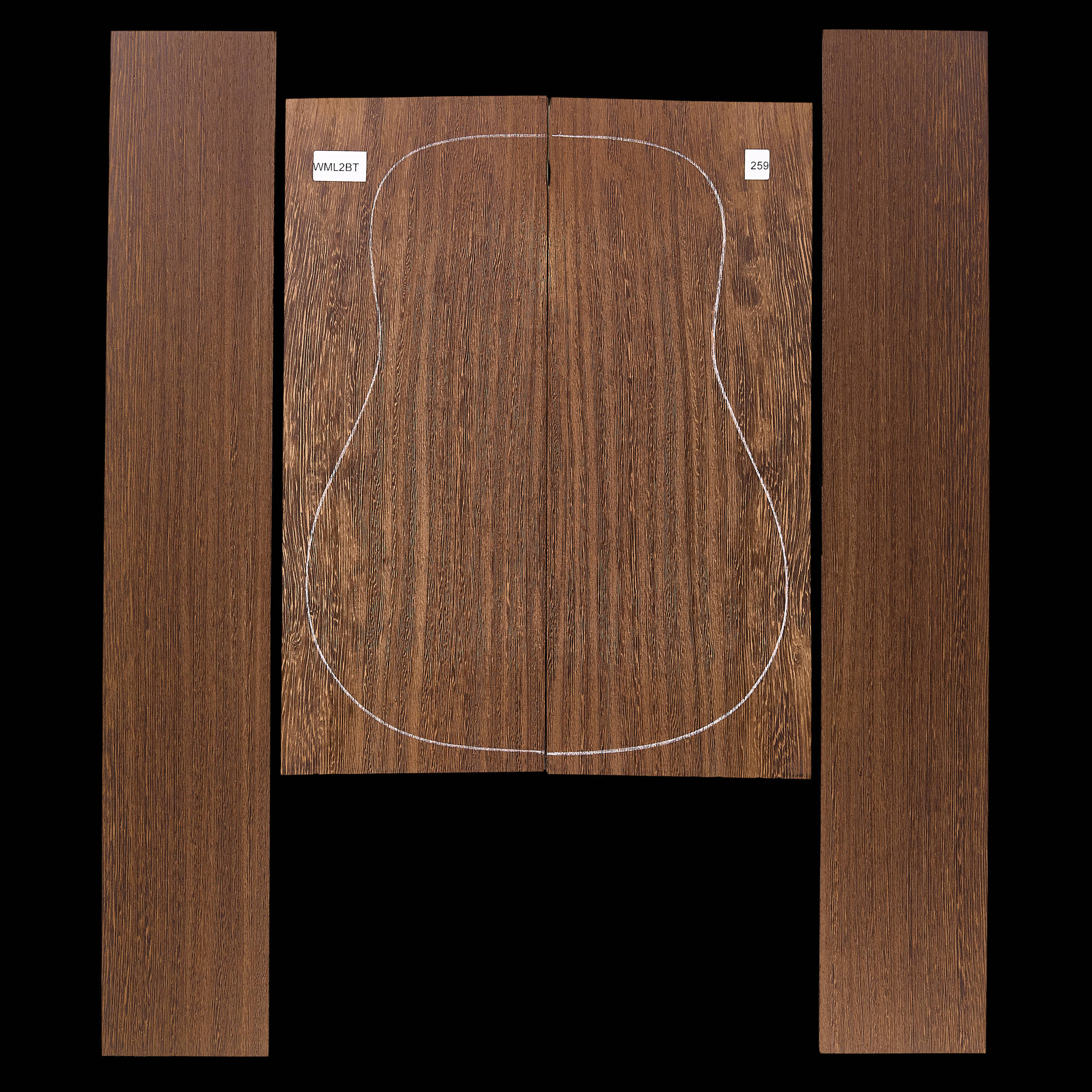 Set de Fondo y Aros de Wengué - 259