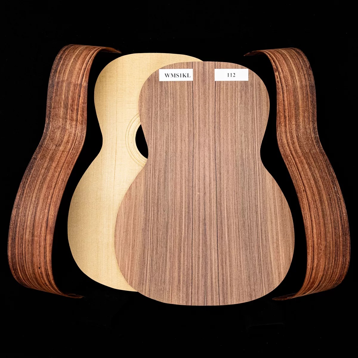 Kit de guitarra Triple-O de Pau Ferro WoodStax con mástil atornillado - 112 Kit de guitarra Triple-O de Pau Ferro WoodStax con mástil atornillado - 112