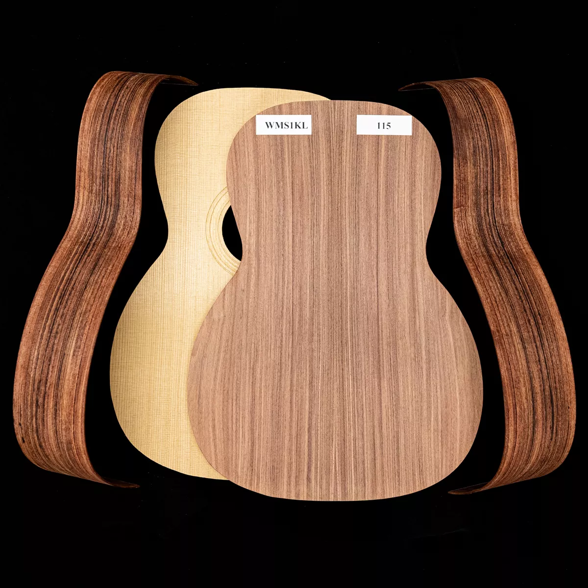 Kit de guitarra Triple-O de Pau Ferro WoodStax con mástil atornillado - 115 Kit de guitarra Triple-O de Pau Ferro WoodStax con mástil atornillado - 115
