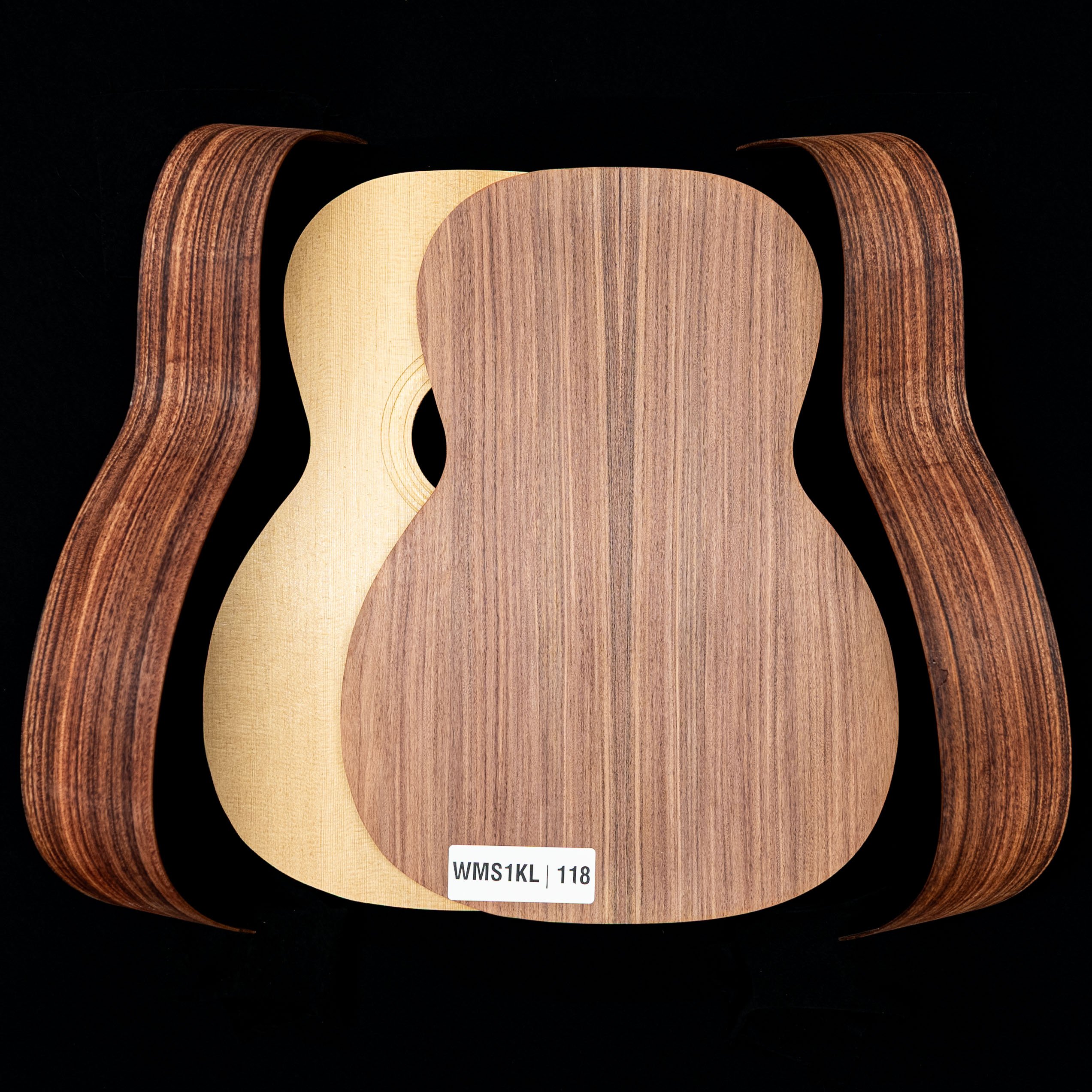 Kit de guitarra Triple-O de Pau Ferro WoodStax con mástil atornillado - 118 Kit de guitarra Triple-O de Pau Ferro WoodStax con mástil atornillado - 118