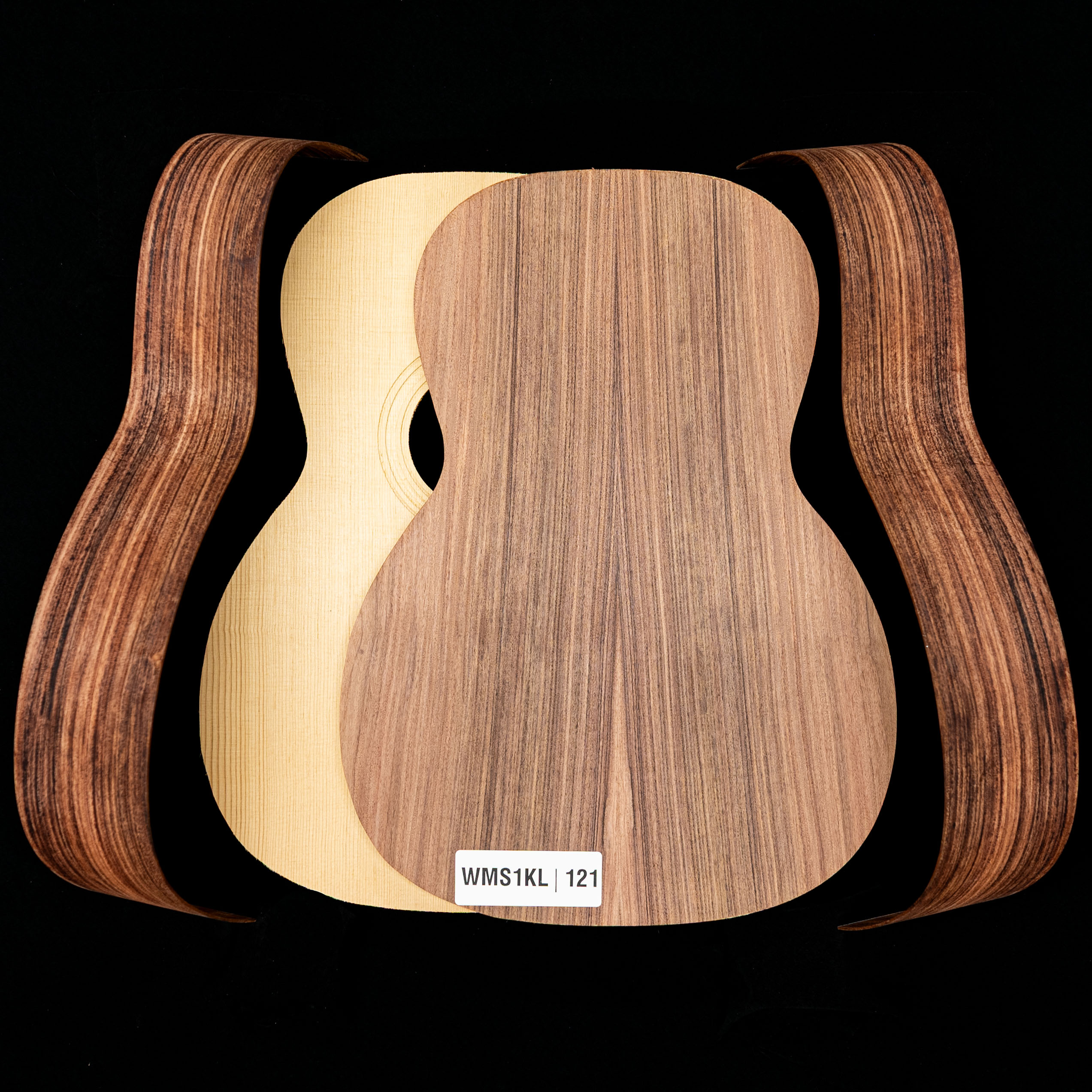 Kit de guitarra Triple-O de Pau Ferro WoodStax con mástil atornillado - 121 Kit de guitarra Triple-O de Pau Ferro WoodStax con mástil atornillado - 121