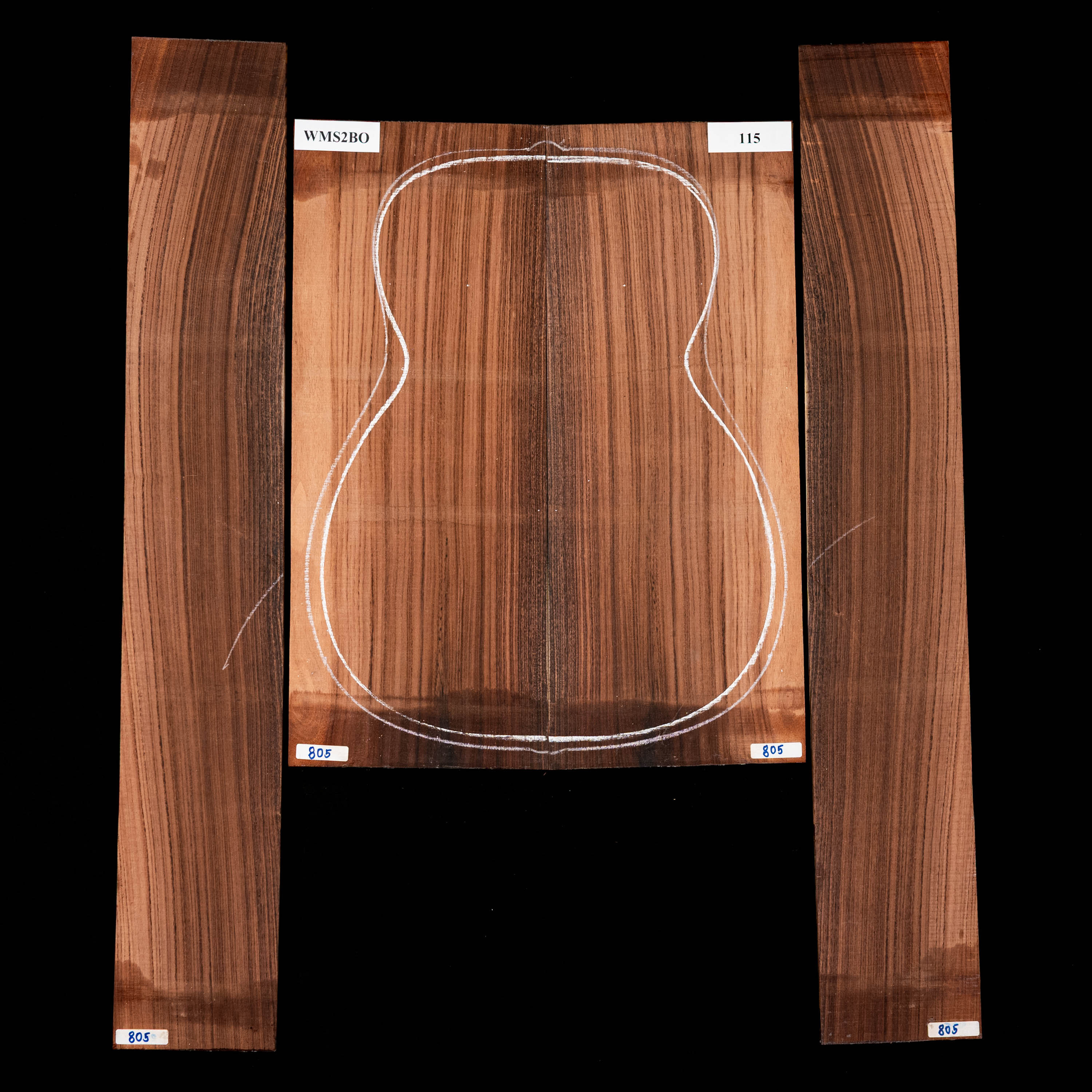 Set de Fondo y Aros de Pau Ferro - 115