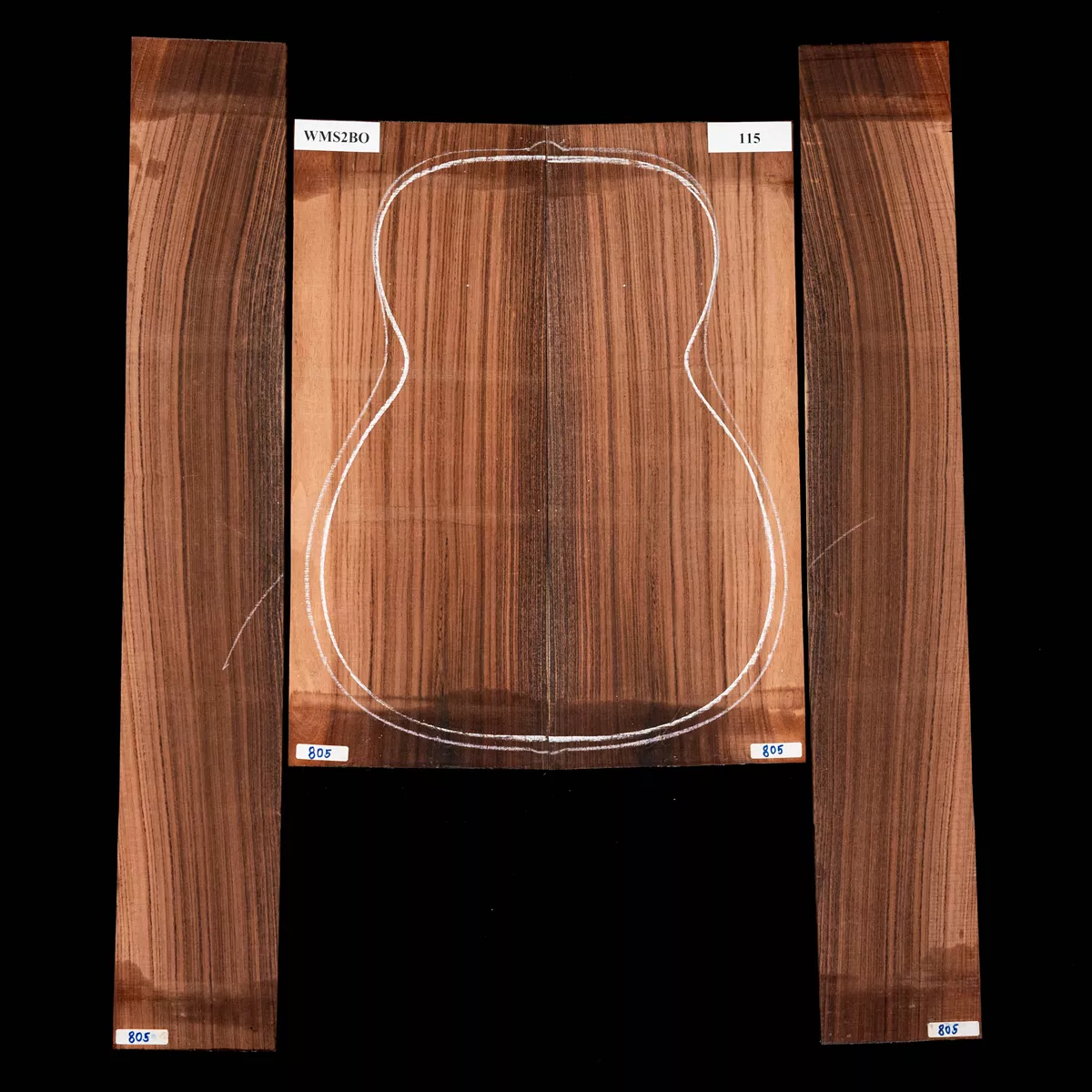 Set de Fondo y Aros de Pau Ferro - 115 Set de Fondo y Aros de Pau Ferro - 115