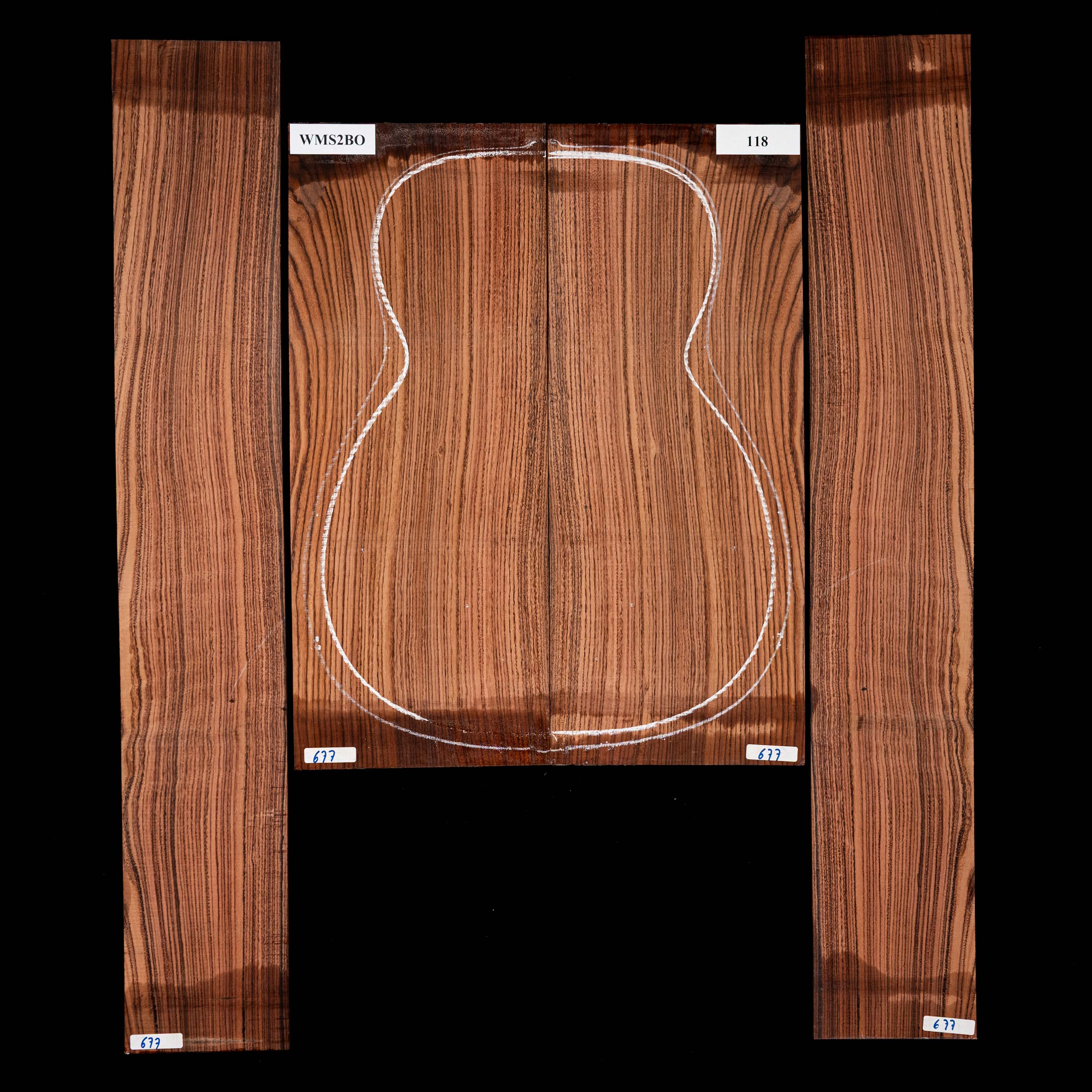 Set de Fondo y Aros de Pau Ferro - 118 Set de Fondo y Aros de Pau Ferro - 118