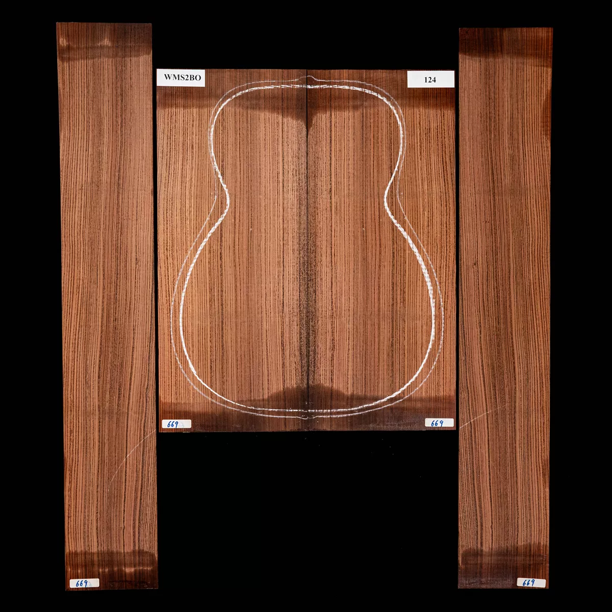 Set de Fondo y Aros de Pau Ferro - 124 Set de Fondo y Aros de Pau Ferro - 124