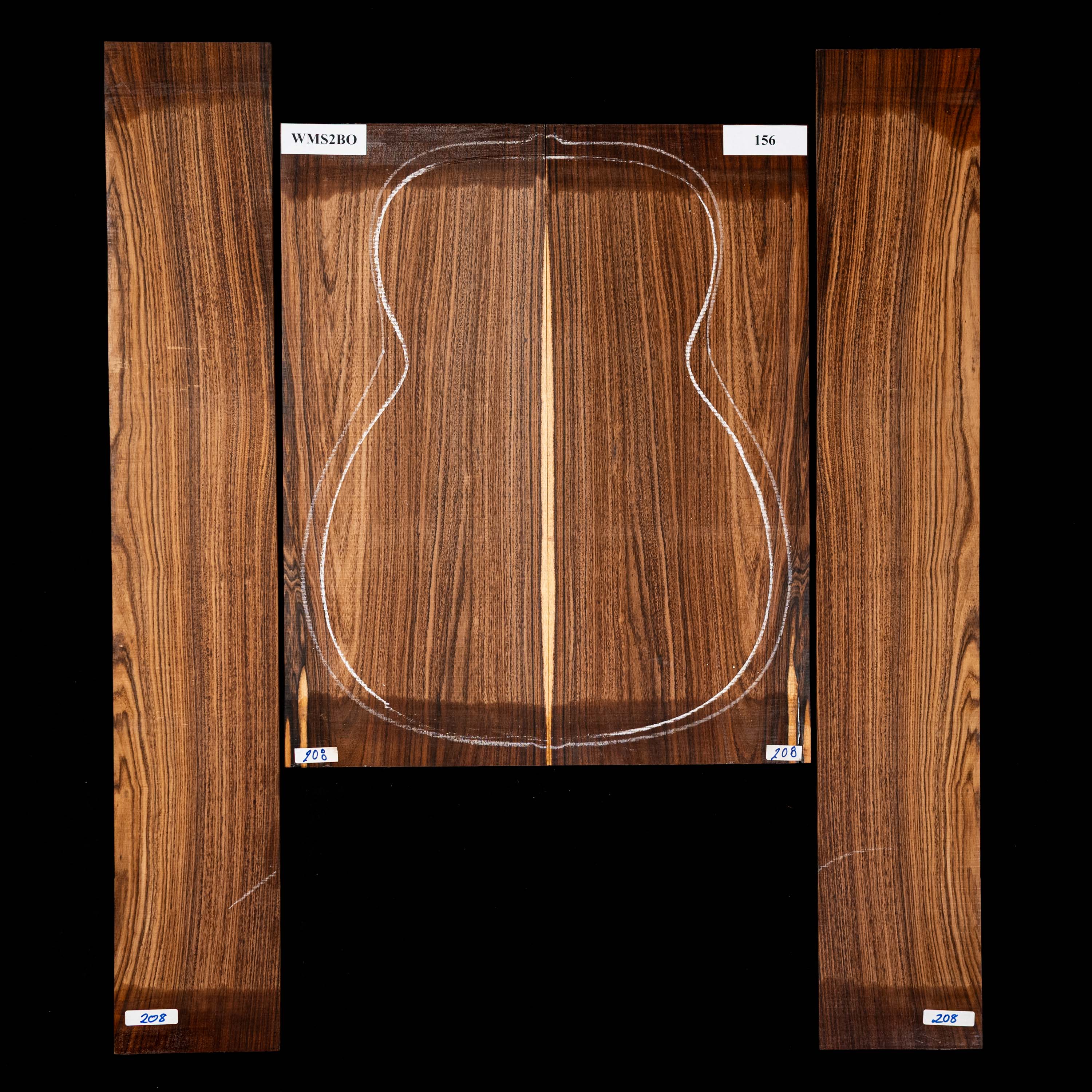 Set de Fondo y Aros de Pau Ferro - 156 Set de Fondo y Aros de Pau Ferro - 156