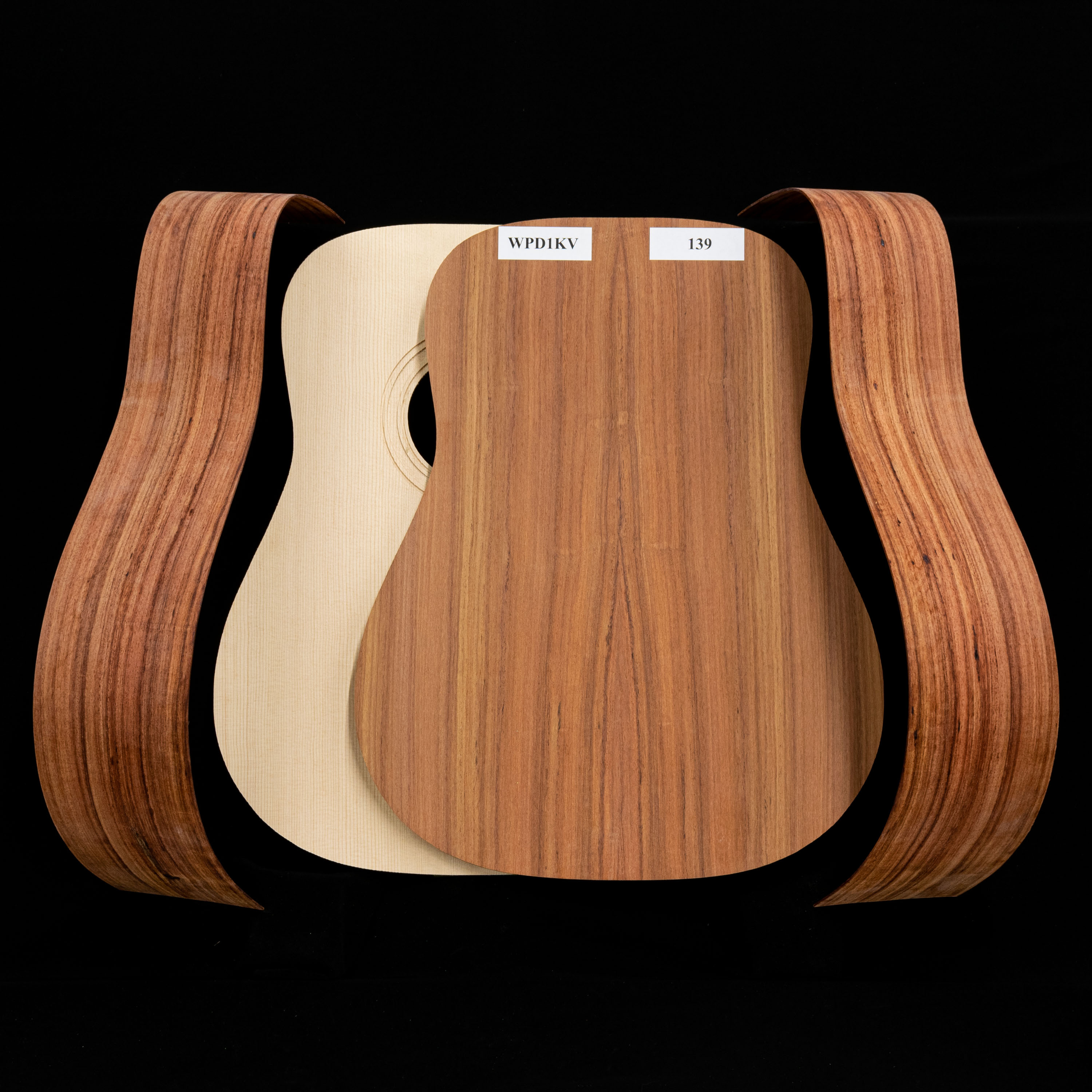 Kit Dreadnought de Granadillo WoodStax con mástil atornillado - 139 Kit Dreadnought de Granadillo WoodStax con mástil atornillado - 139