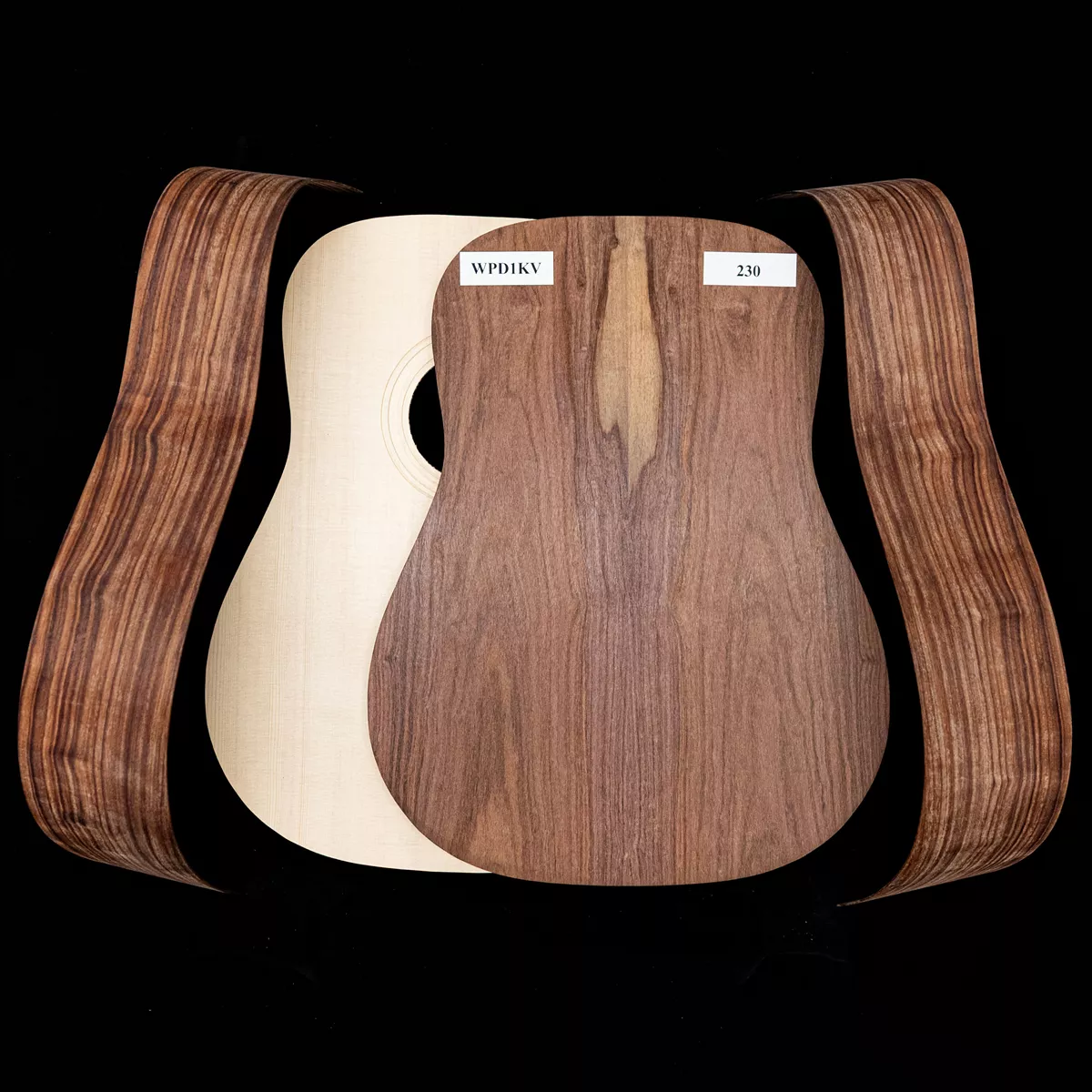 Kit Dreadnought de Granadillo WoodStax con mástil atornillado - 230 Kit Dreadnought de Granadillo WoodStax con mástil atornillado - 230