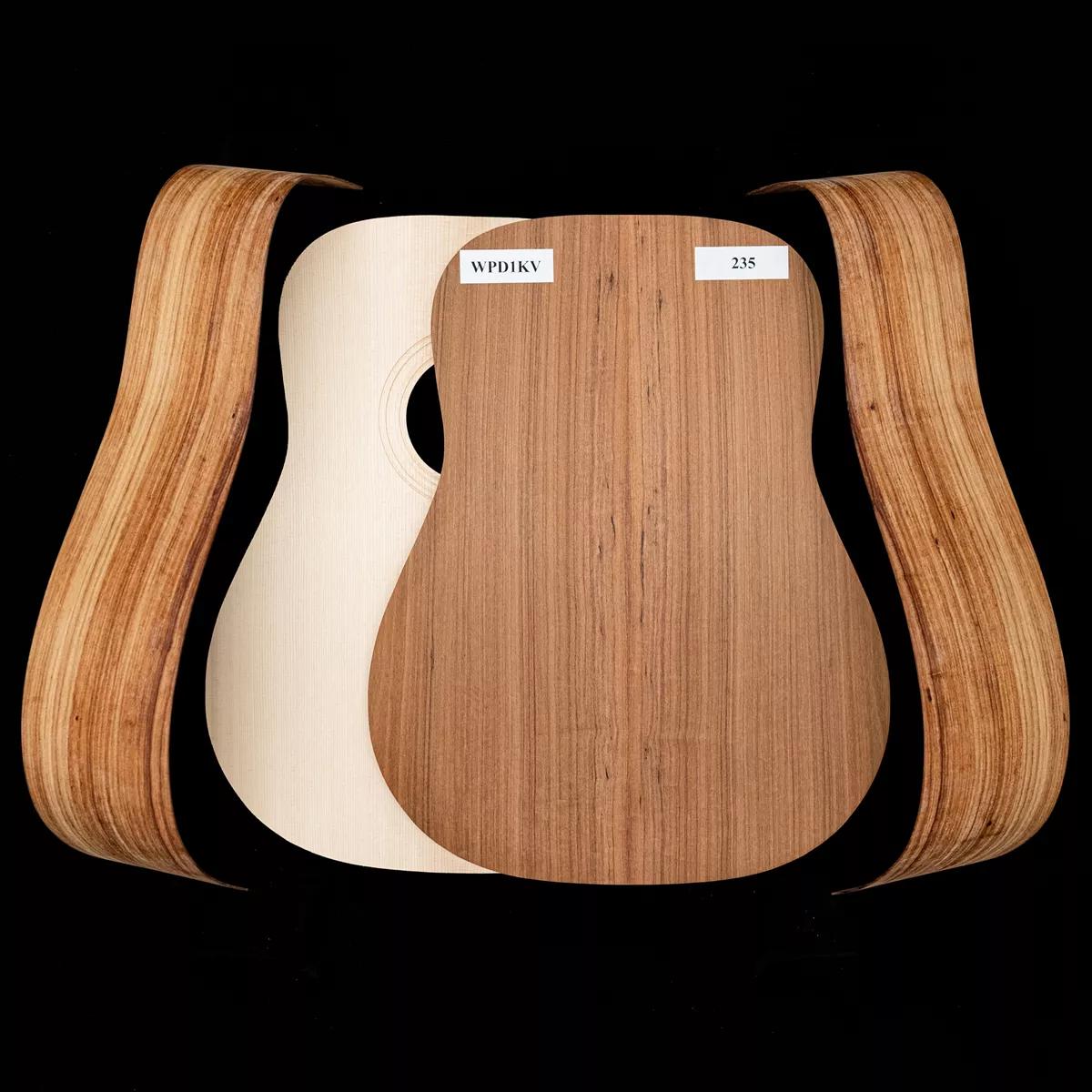 Kit Dreadnought de Granadillo WoodStax con mástil atornillado - 235 Kit Dreadnought de Granadillo WoodStax con mástil atornillado - 235