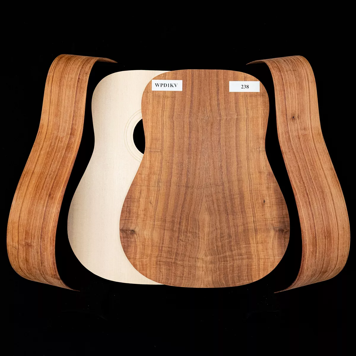 Kit Dreadnought de Granadillo WoodStax con mástil atornillado - 238 Kit Dreadnought de Granadillo WoodStax con mástil atornillado - 238